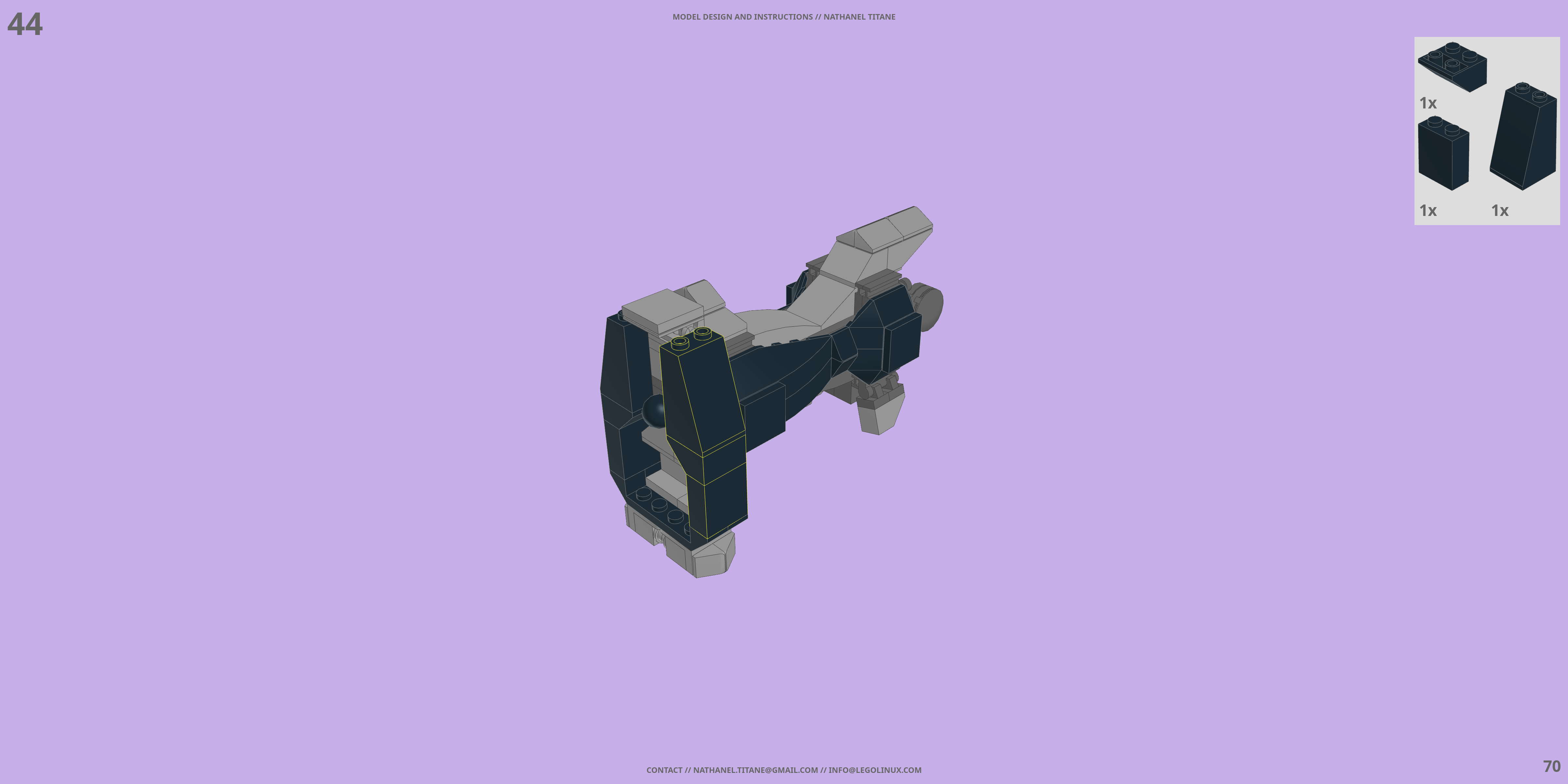 CR-C75U2 CLOSE COMBAT LEGO® MOC - Instruction Sample - Page 2