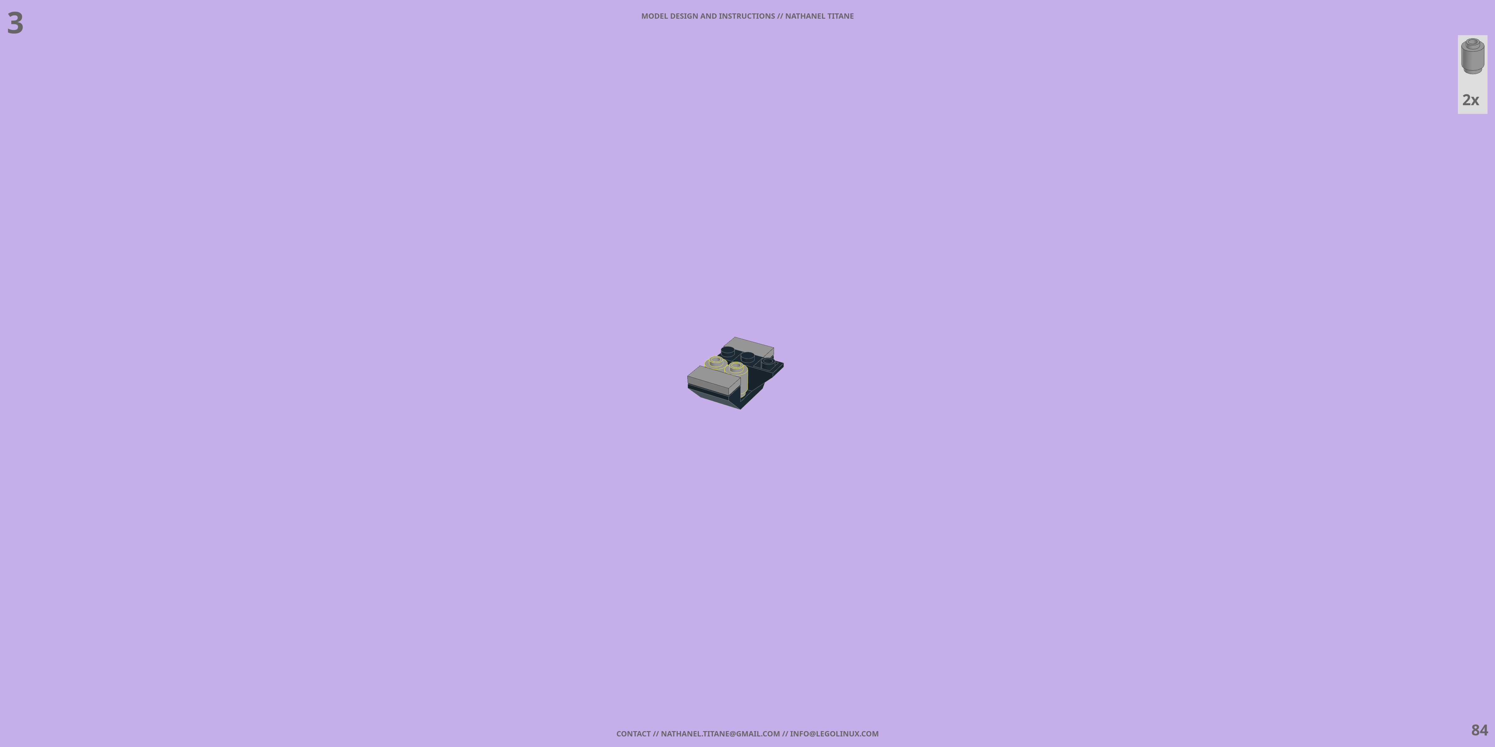 CR-C840-UL LIGHTWEIGHT LEGO® MOC - Instruction Sample - Page 3