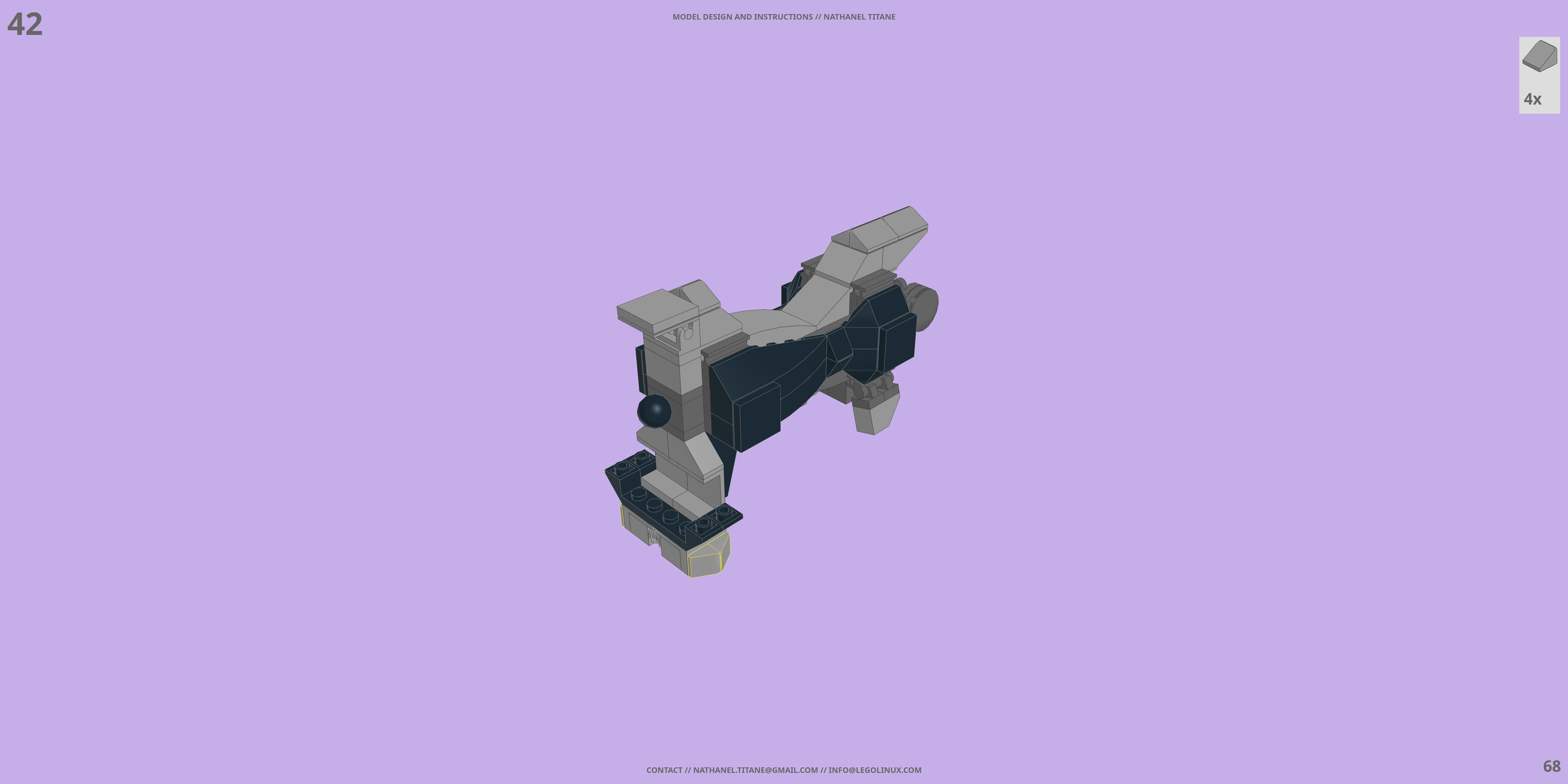 CR-C90U3 CASCADE RANGE LEGO® MOC - Instruction Sample - Page 2