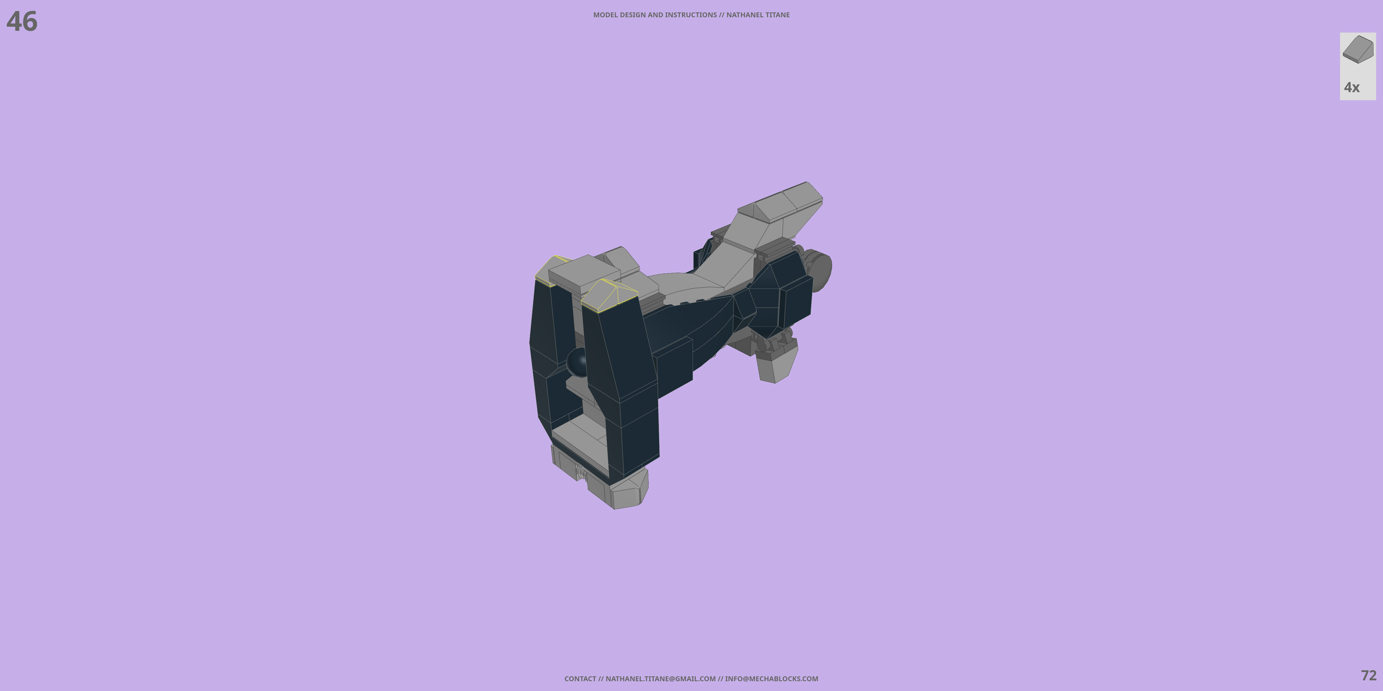 CR-C90U3 CASCADE RANGE LEGO® MOC - Instruction Sample - Page 2
