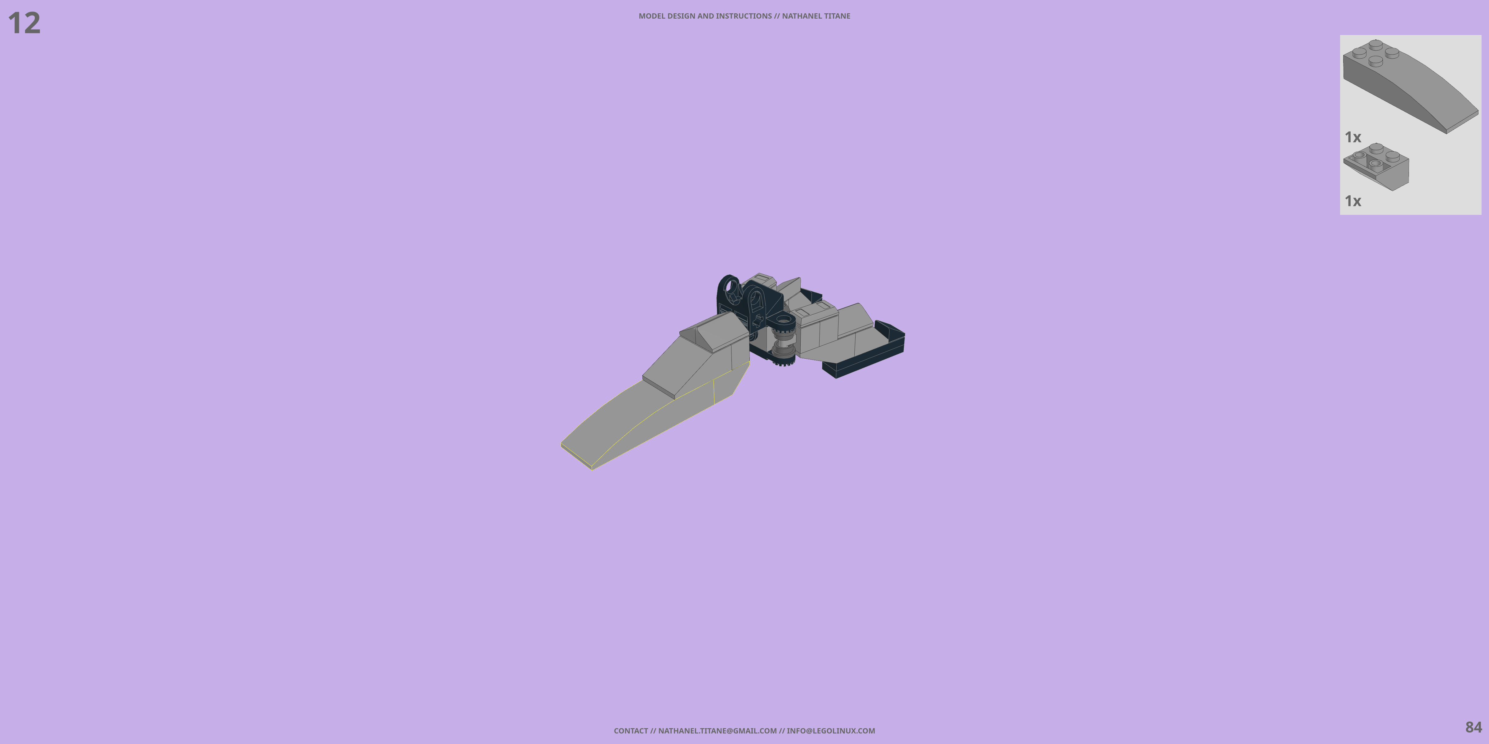 CR-C90U3 CASCADE RANGE LEGO® MOC - Instruction Sample - Page 3