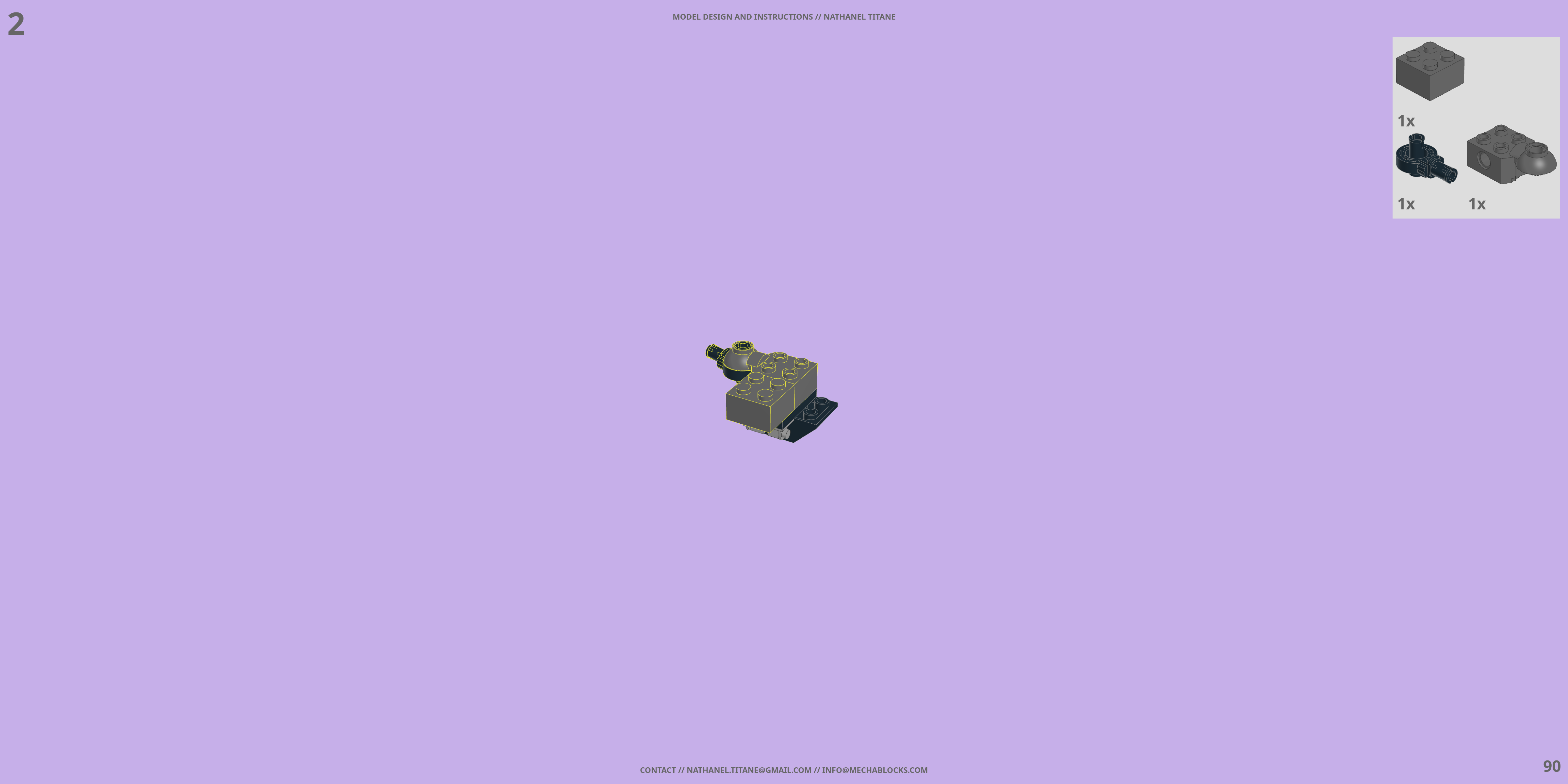 CR-C90U3 CASCADE RANGE LEGO® MOC - Instruction Sample - Page 3