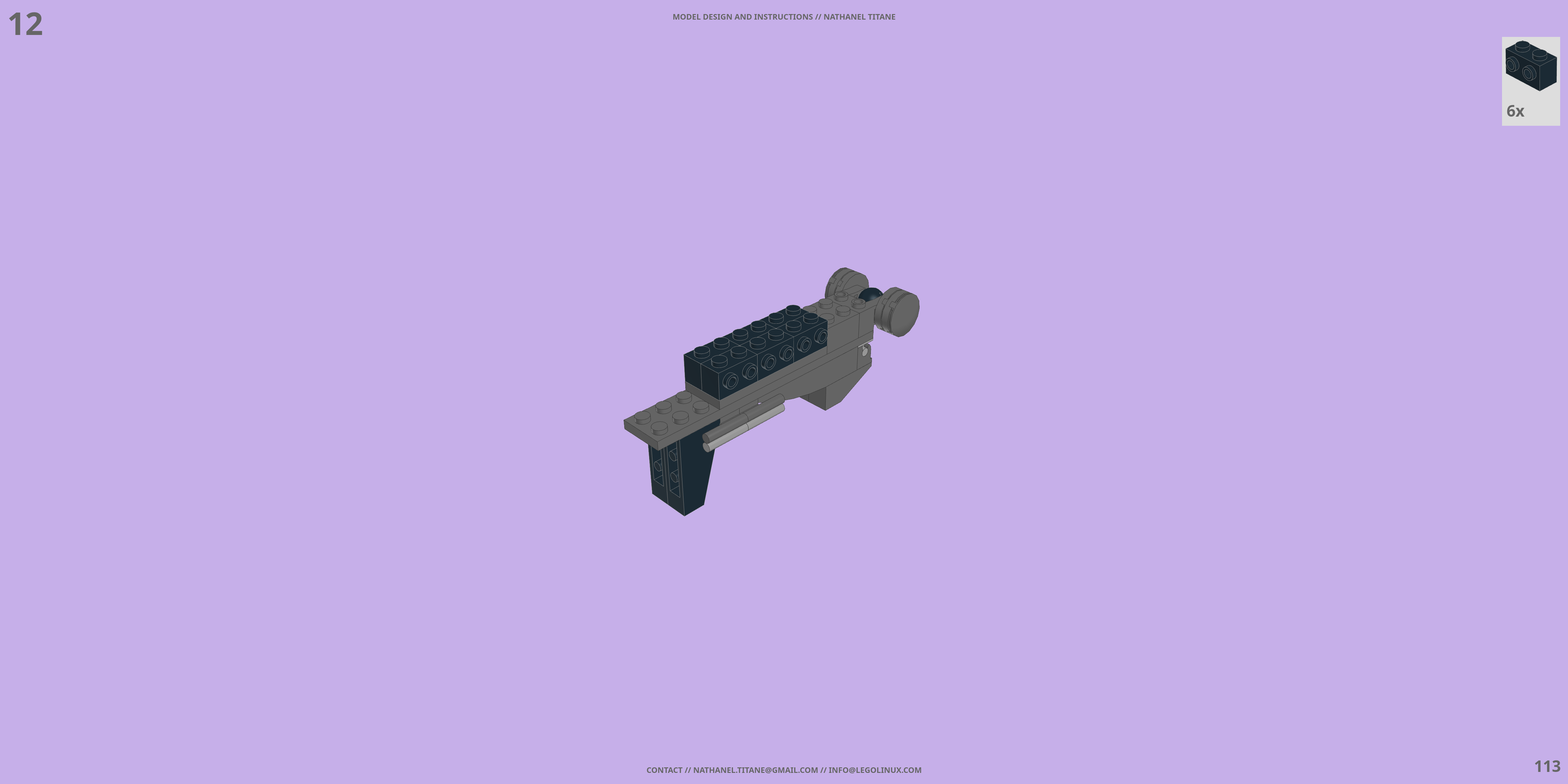 CR-C90U3 CASCADE RANGE LEGO® MOC - Instruction Sample - Page 4