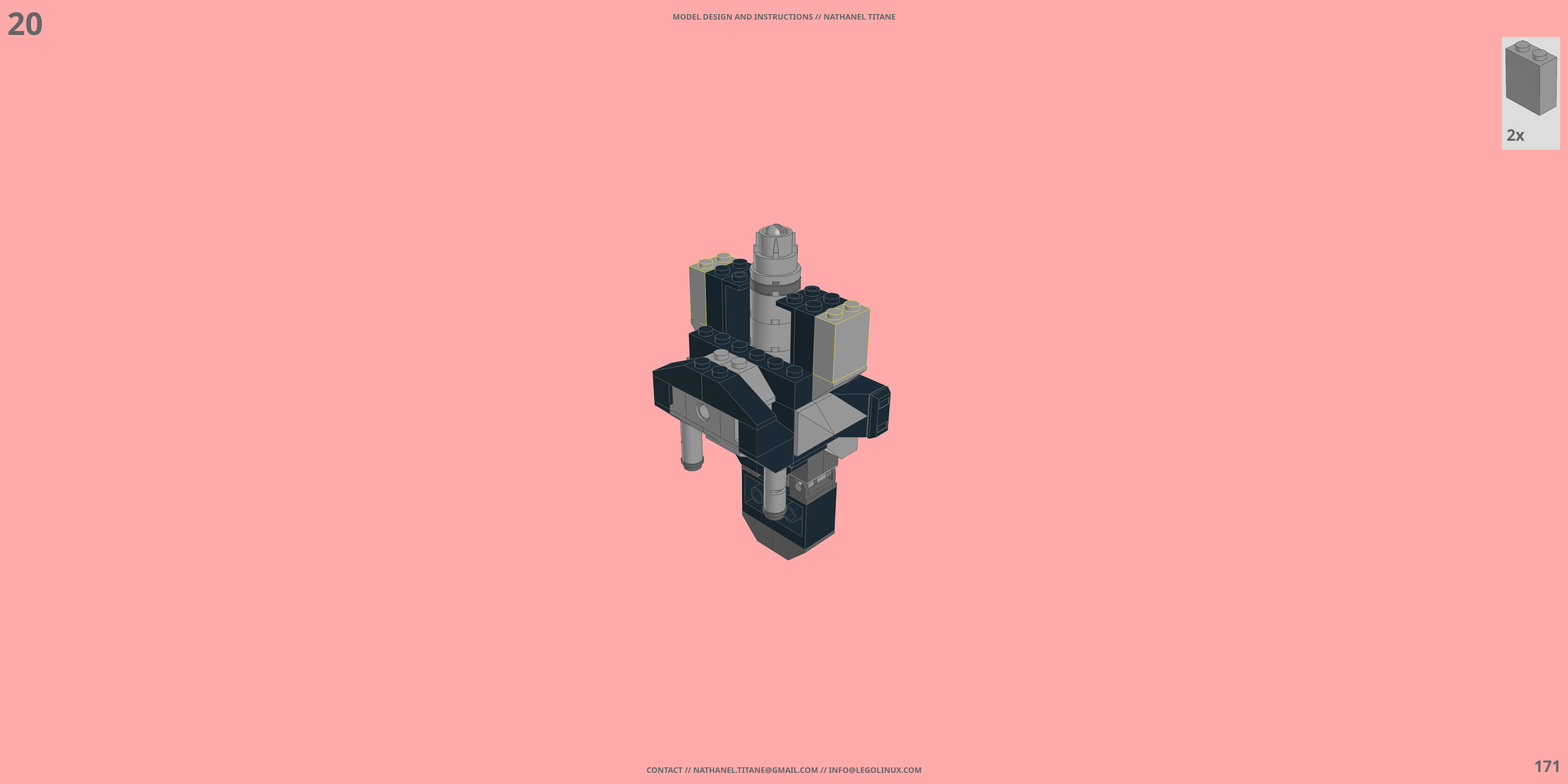 CR-C90U3 CASCADE RANGE LEGO® MOC - Instruction Sample - Page 5