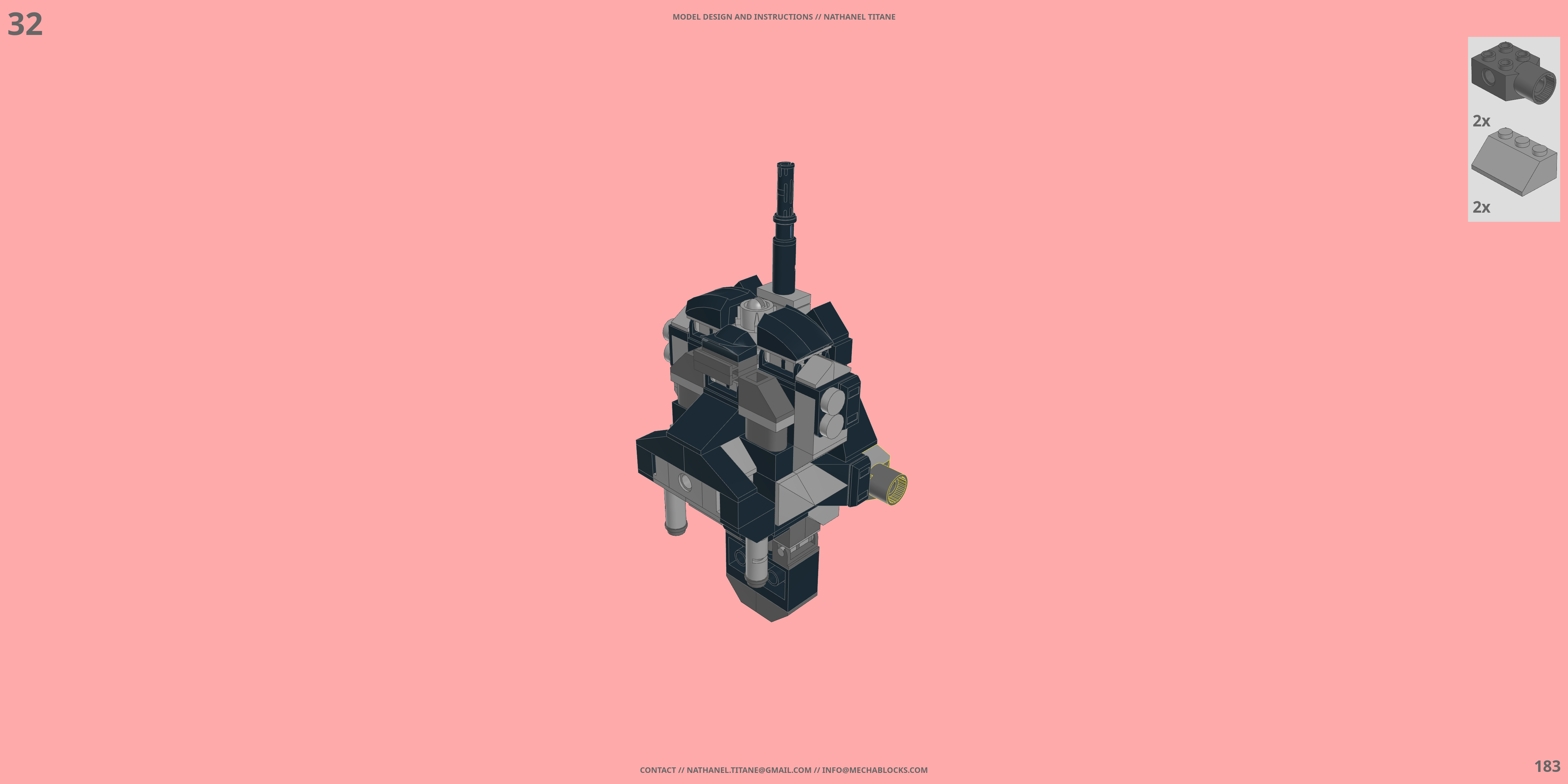 CR-C90U3 CASCADE RANGE LEGO® MOC - Instruction Sample - Page 5