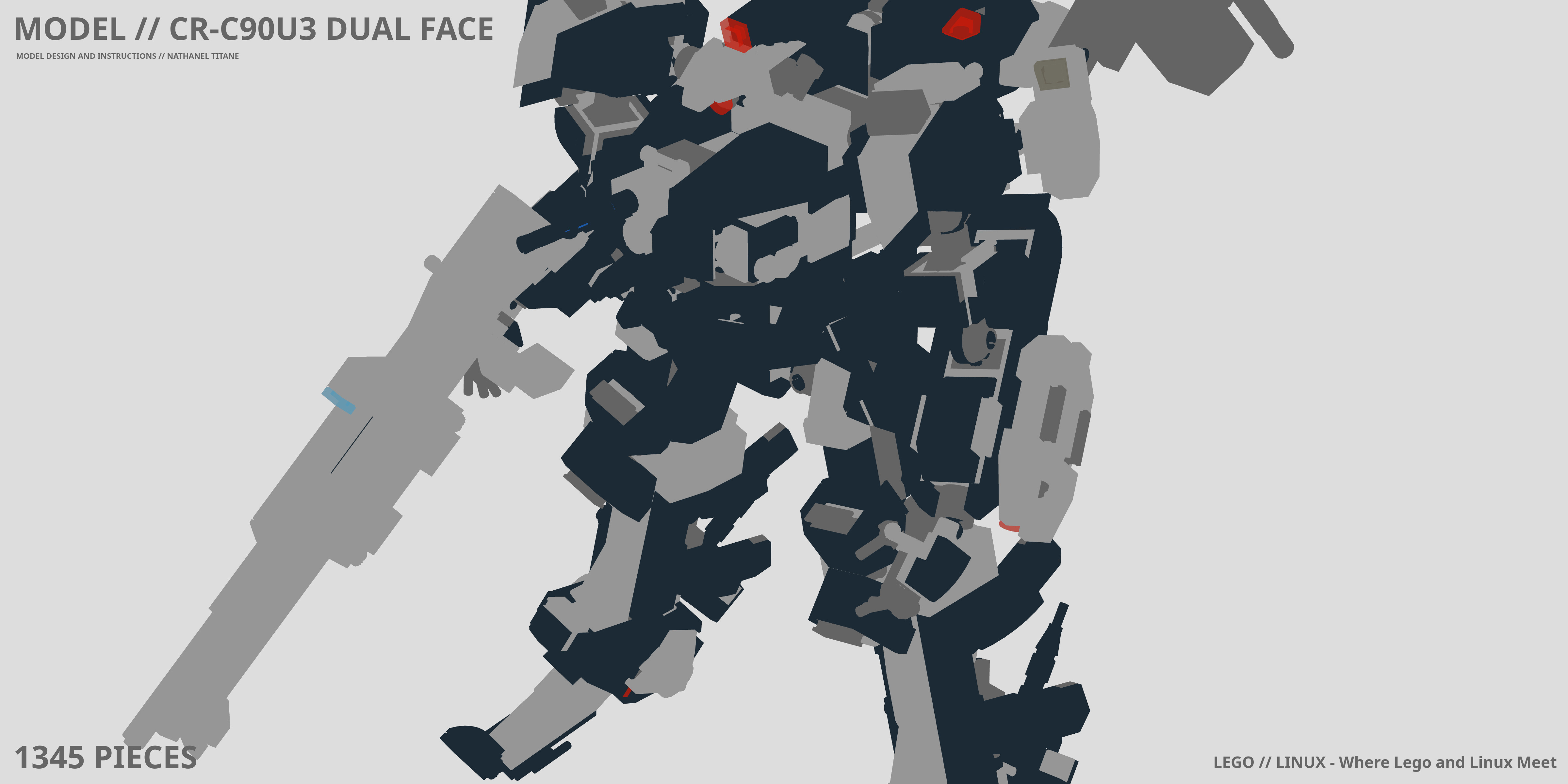 CR-C90U3 DUAL FACE LEGO® MOC - Instruction Sample - Page 1