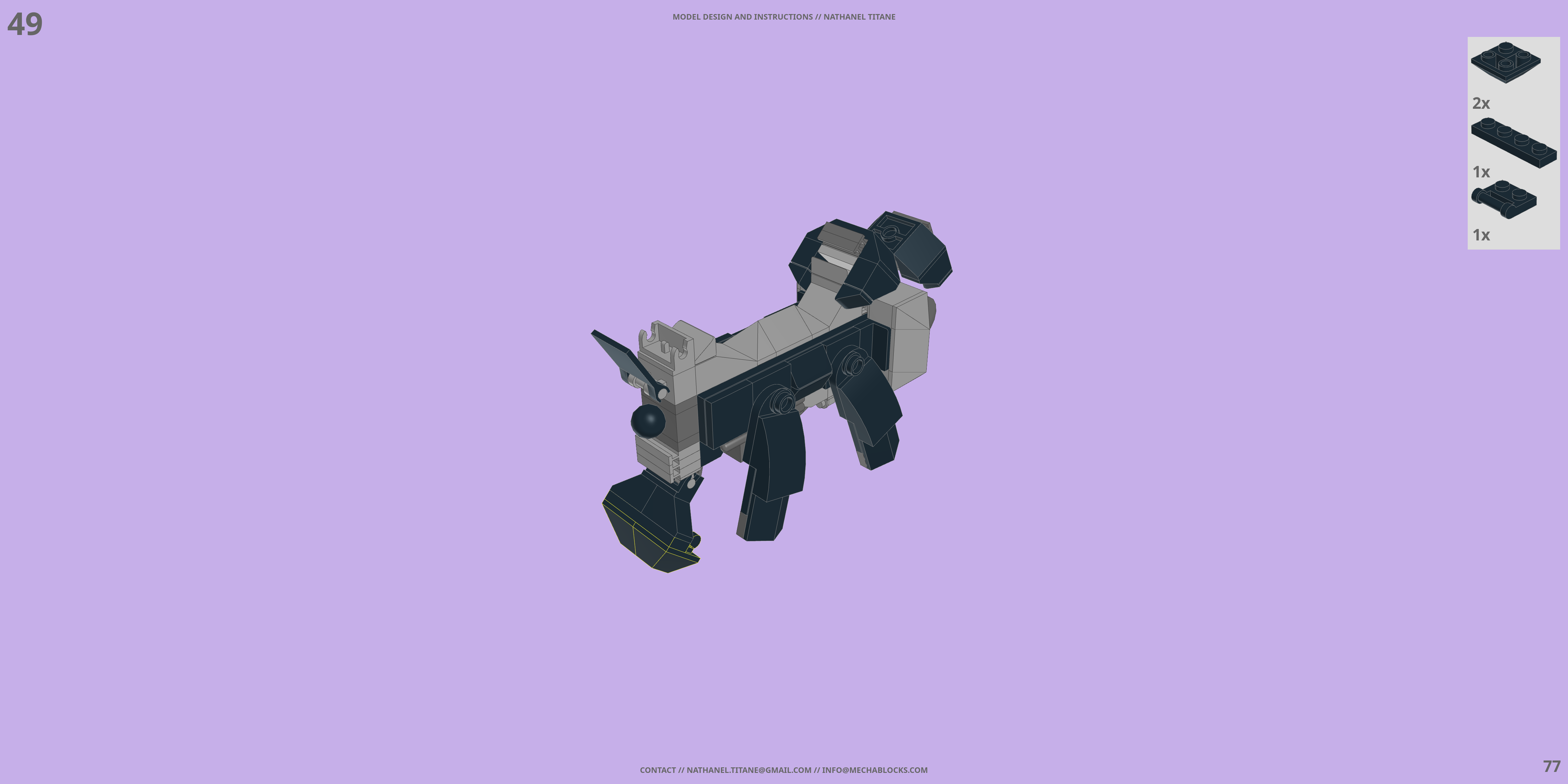 CR-C90U3 DUAL FACE LEGO® MOC - Instruction Sample - Page 2