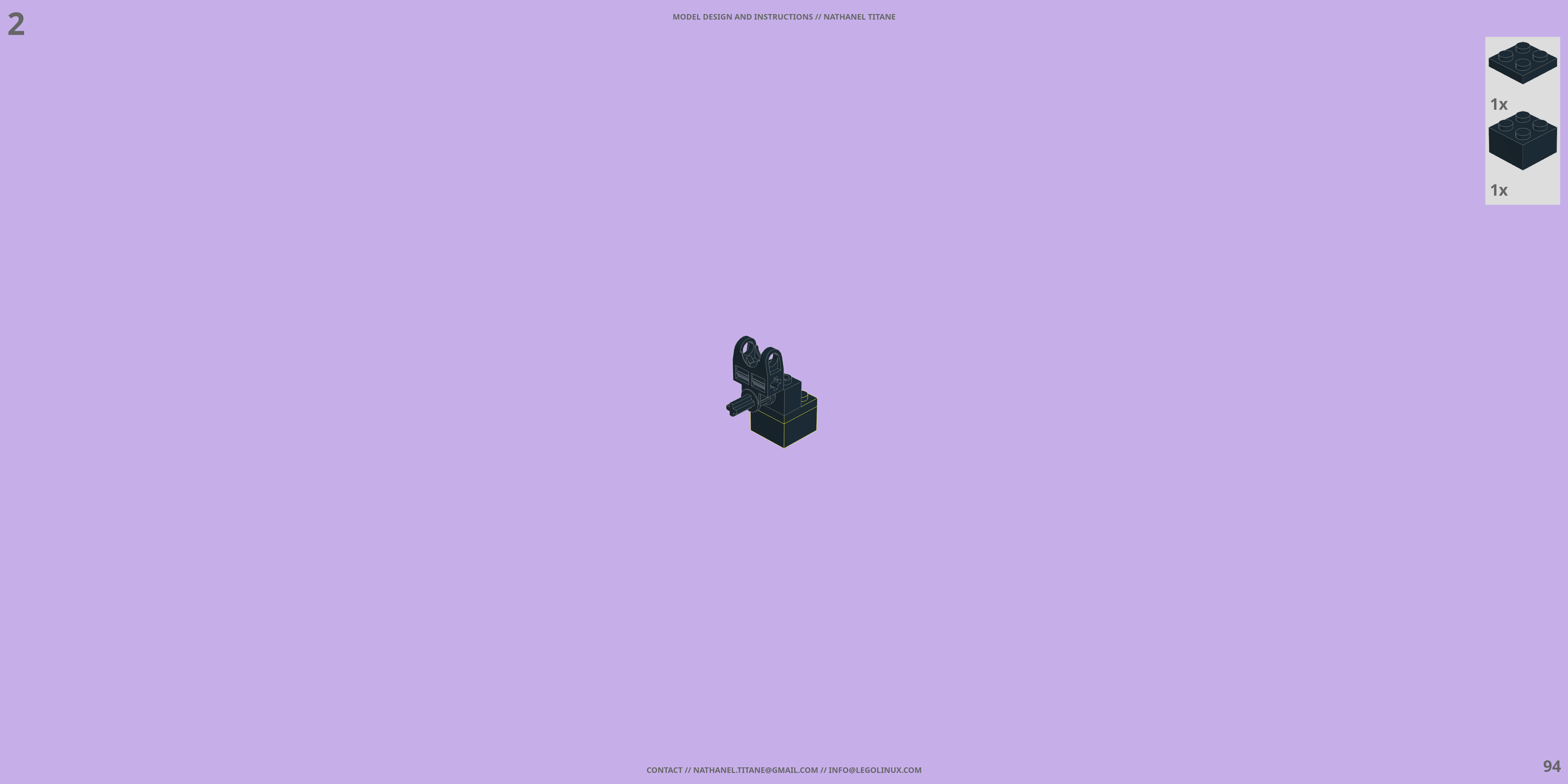 CR-C90U3 DUAL FACE LEGO® MOC - Instruction Sample - Page 3