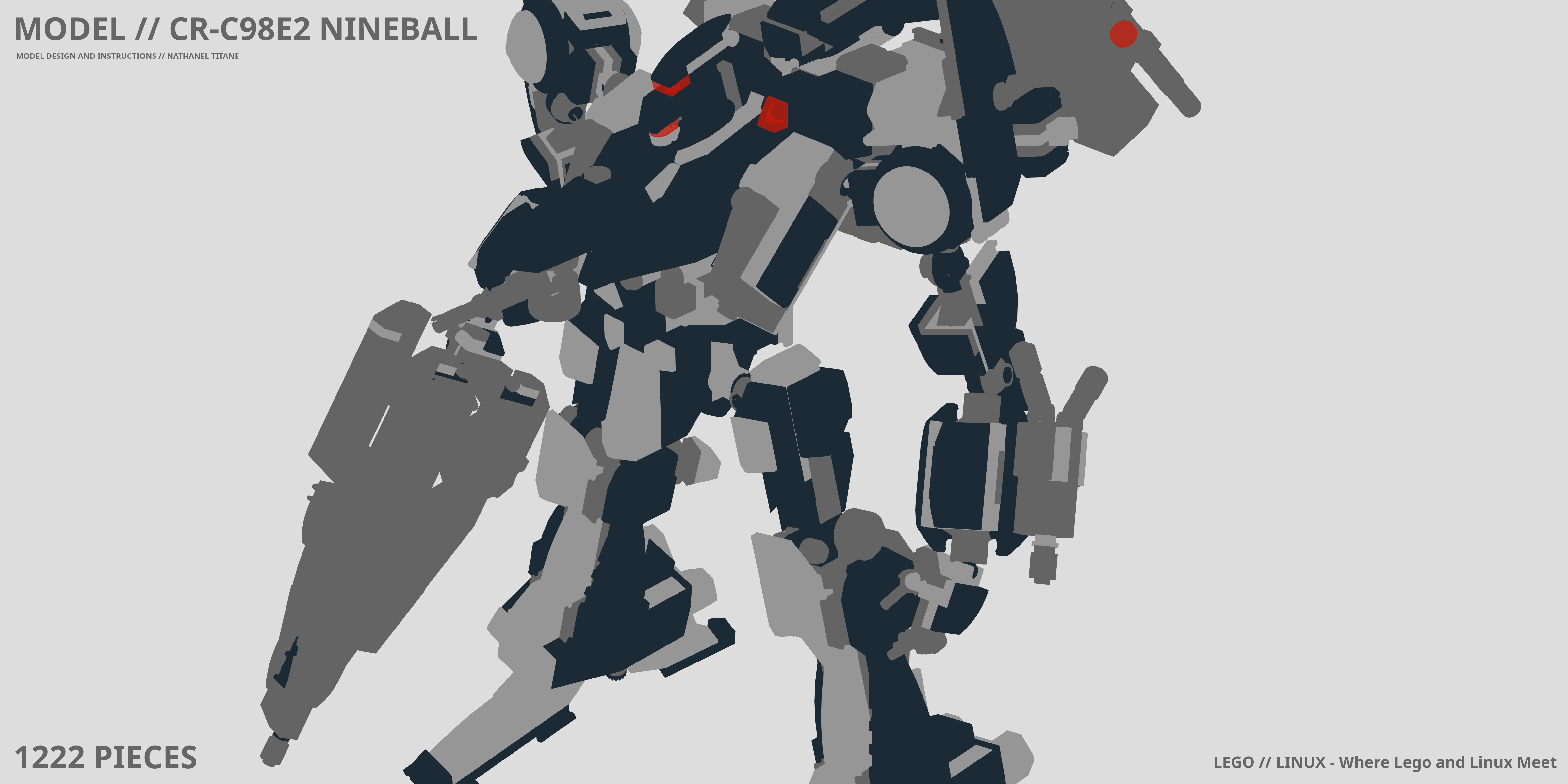 CR-C98E2 NINEBALL LEGO® MOC - Instruction Sample - Page 1