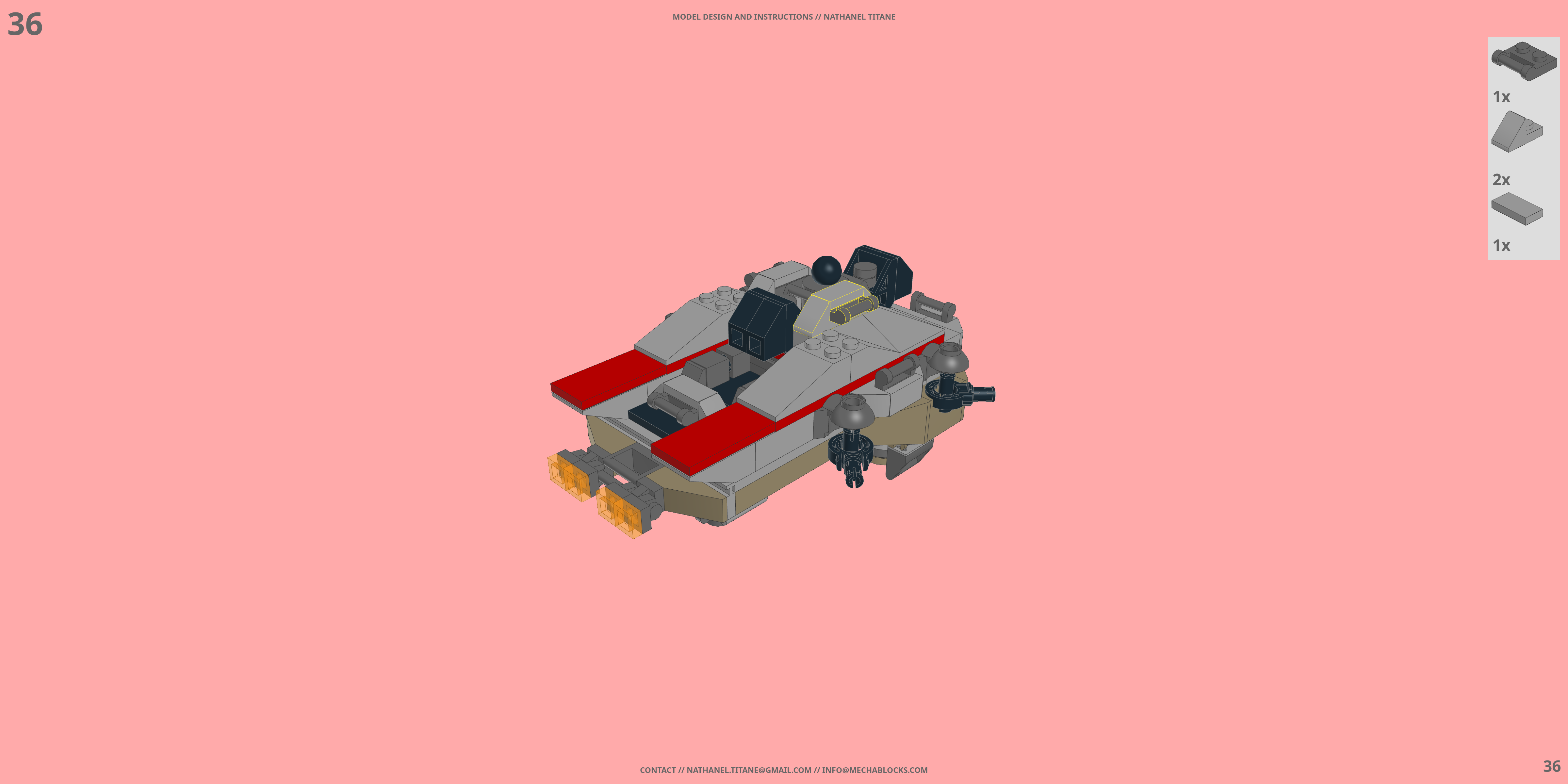 BP-02D CICADA LEGO® MOC - Instruction Sample - Page 2