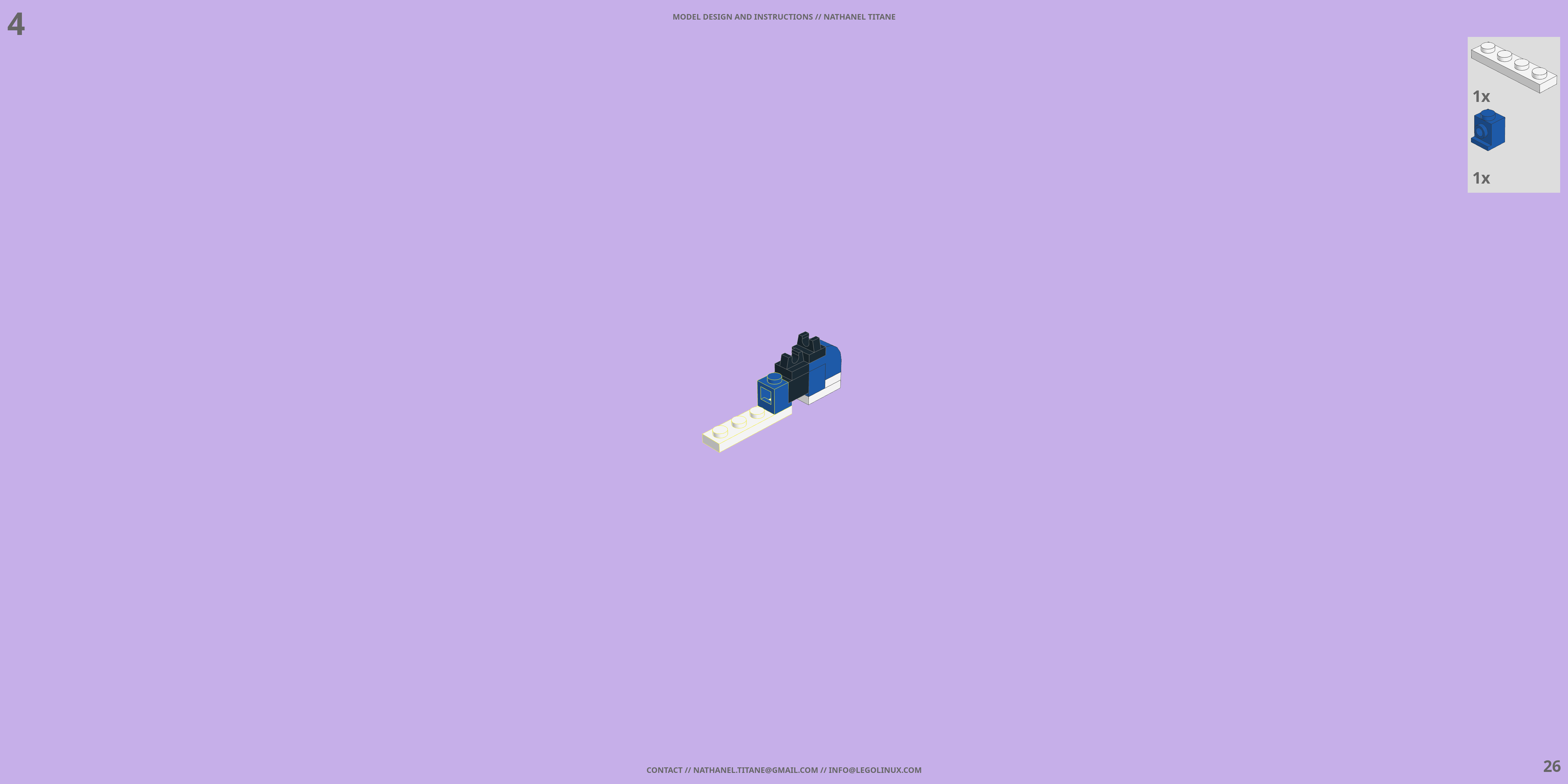 EVA-00 EVANGELION LEGO® MOC - Instruction Sample - Page 3