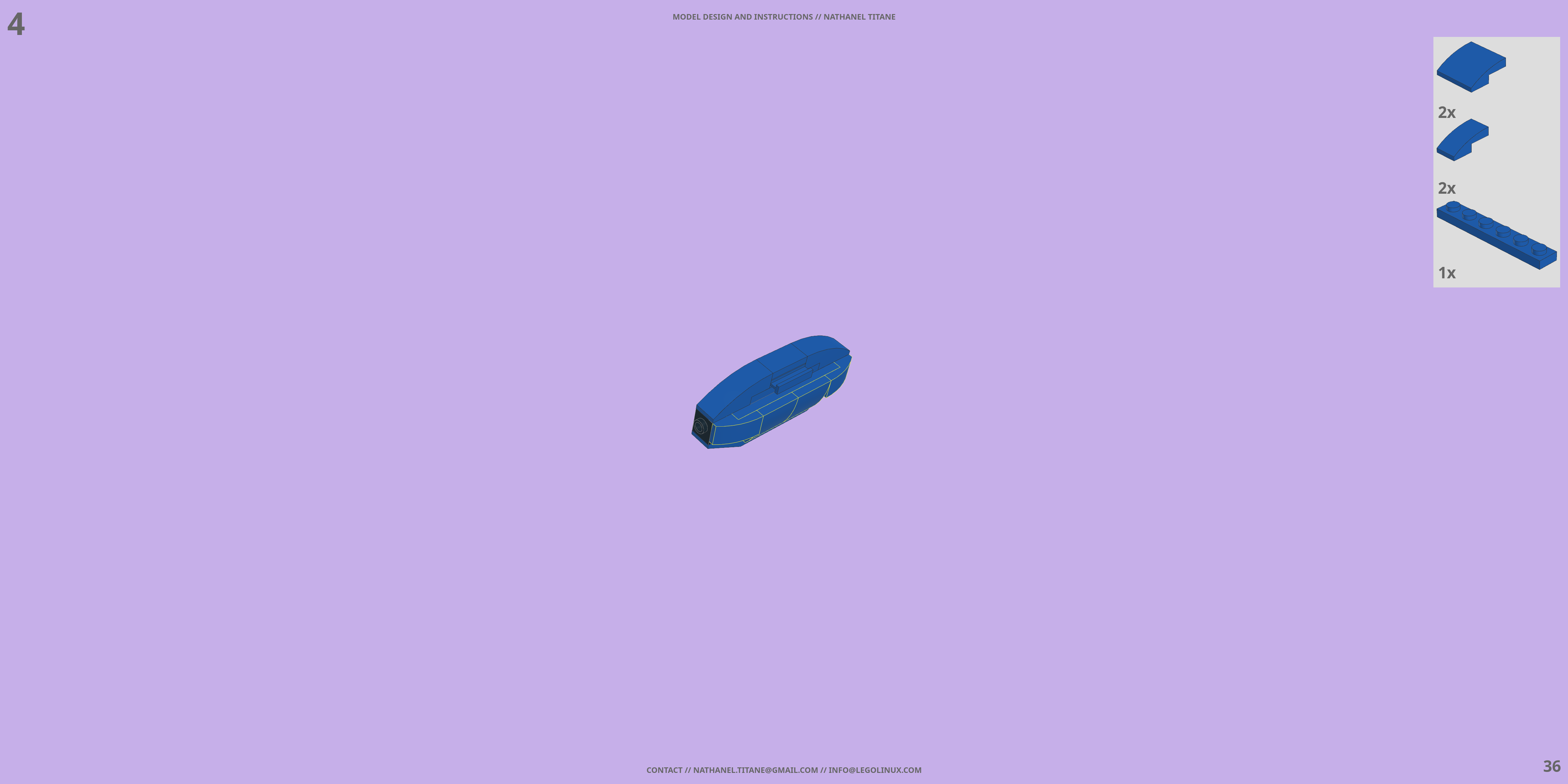 EVA-00 EVANGELION LEGO® MOC - Instruction Sample - Page 4