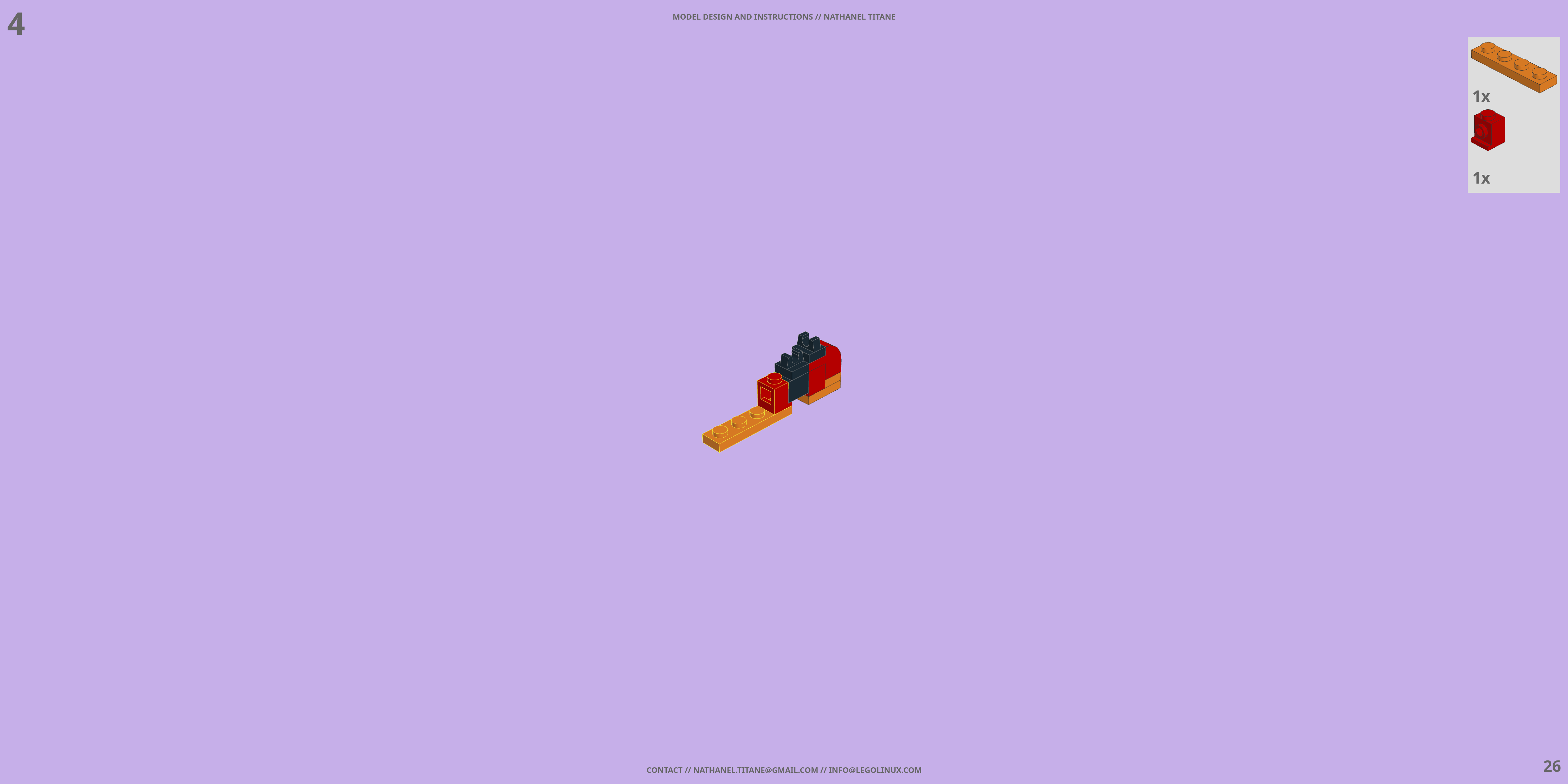 EVA-02 EVANGELION LEGO® MOC - Instruction Sample - Page 3