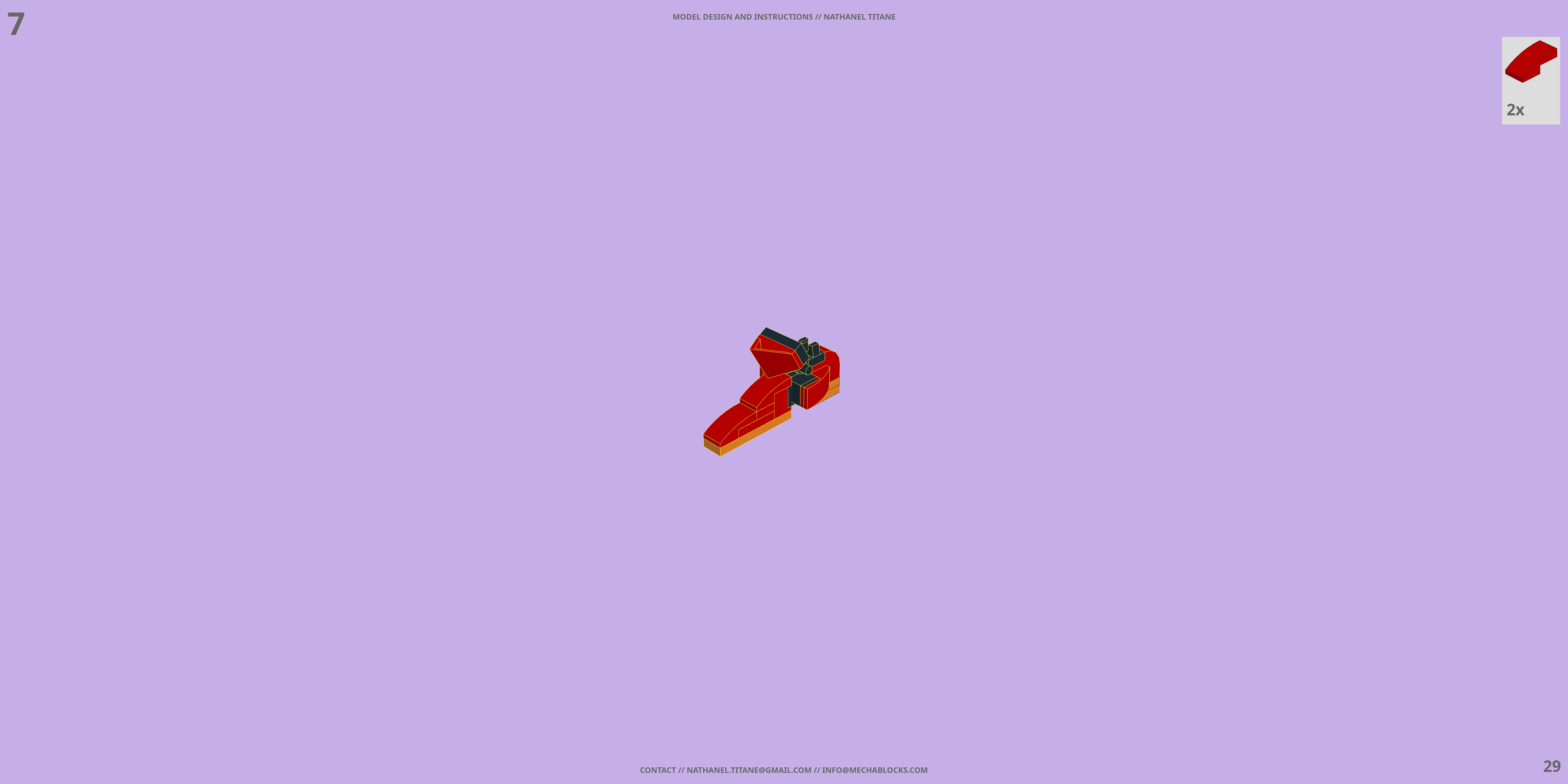 EVA-02 EVANGELION LEGO® MOC - Instruction Sample - Page 3
