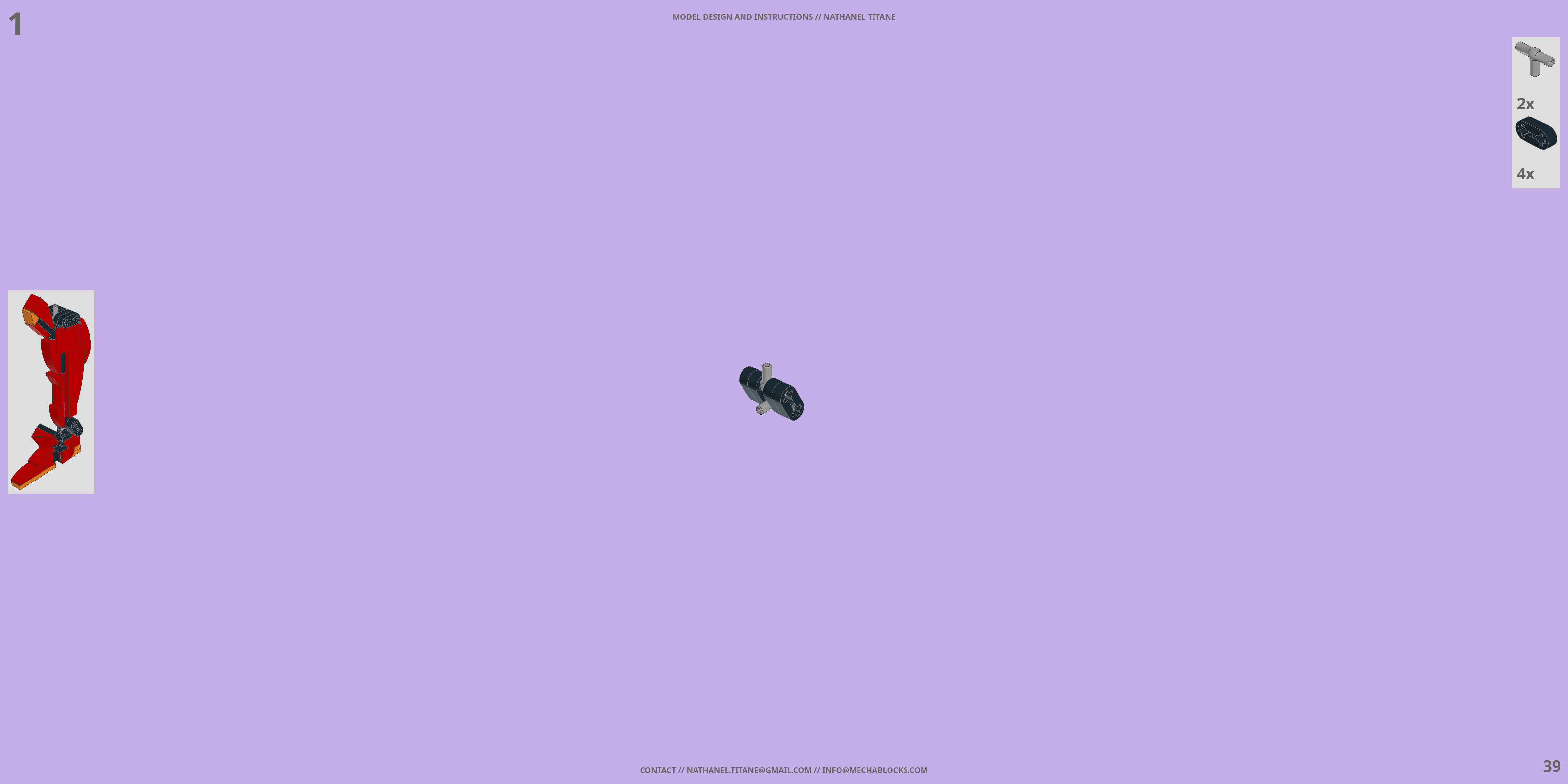 EVA-02 EVANGELION LEGO® MOC - Instruction Sample - Page 4