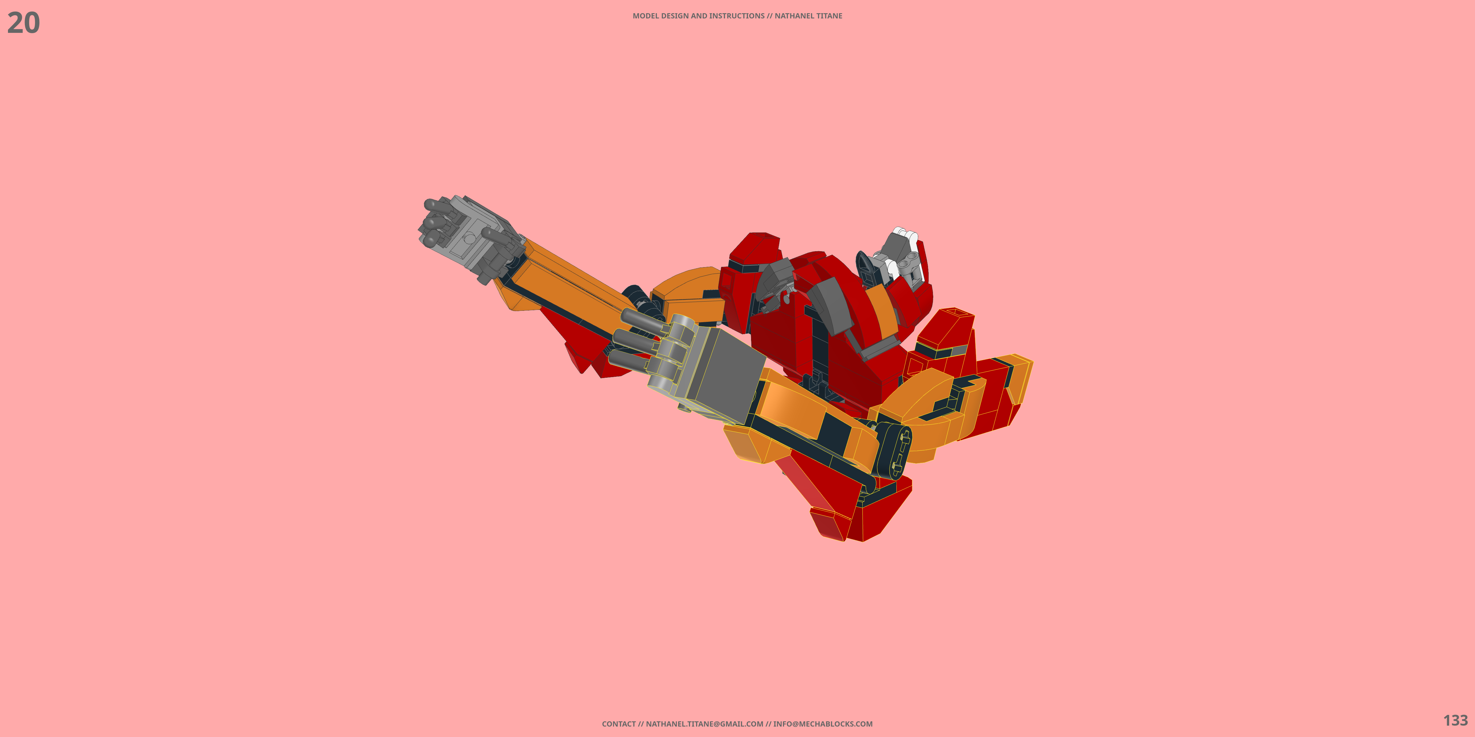 EVA-02 EVANGELION LEGO® MOC - Instruction Sample - Page 6