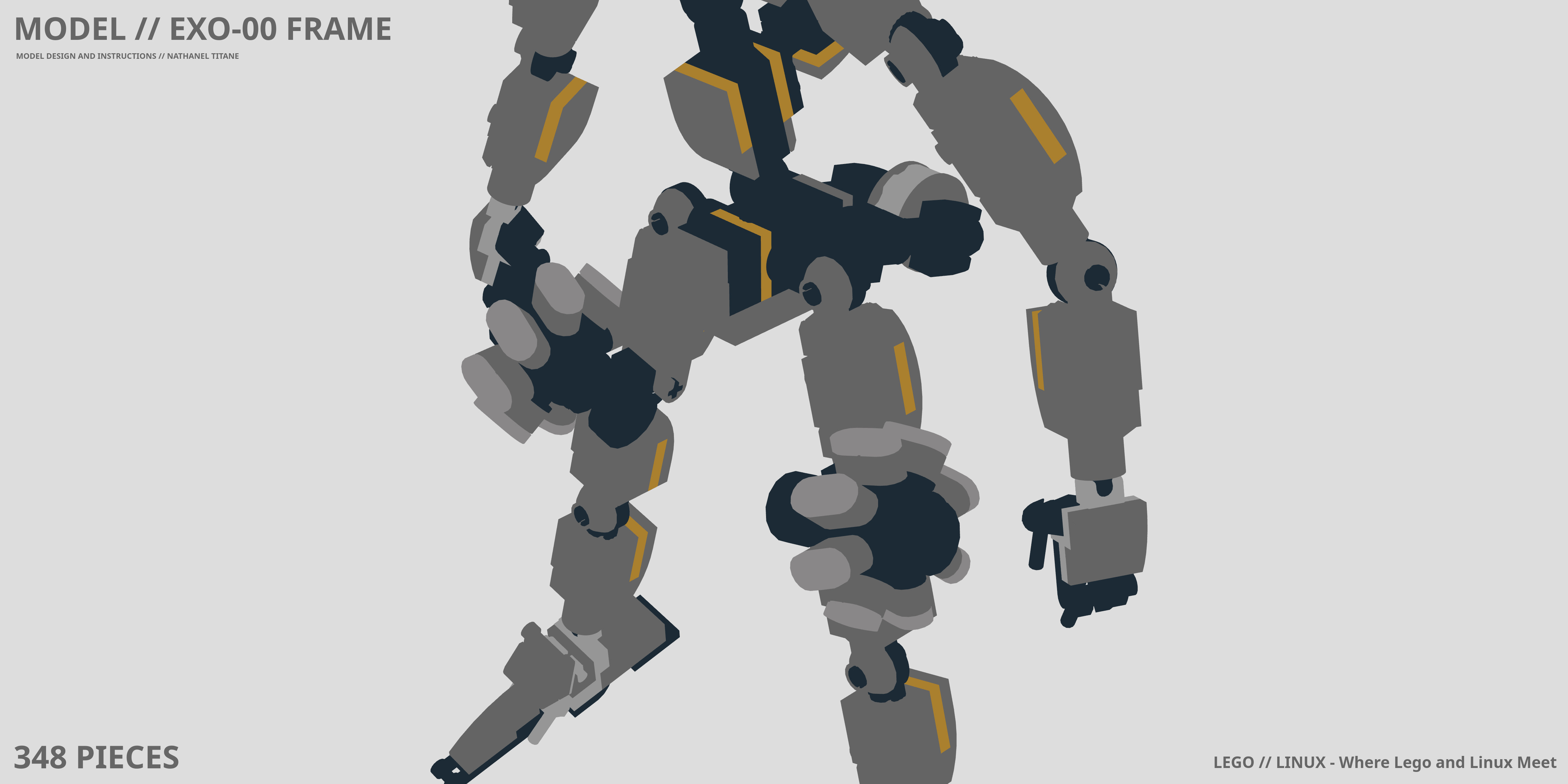 EXO-00 FRAME LEGO® MOC - Instruction Sample - Page 1