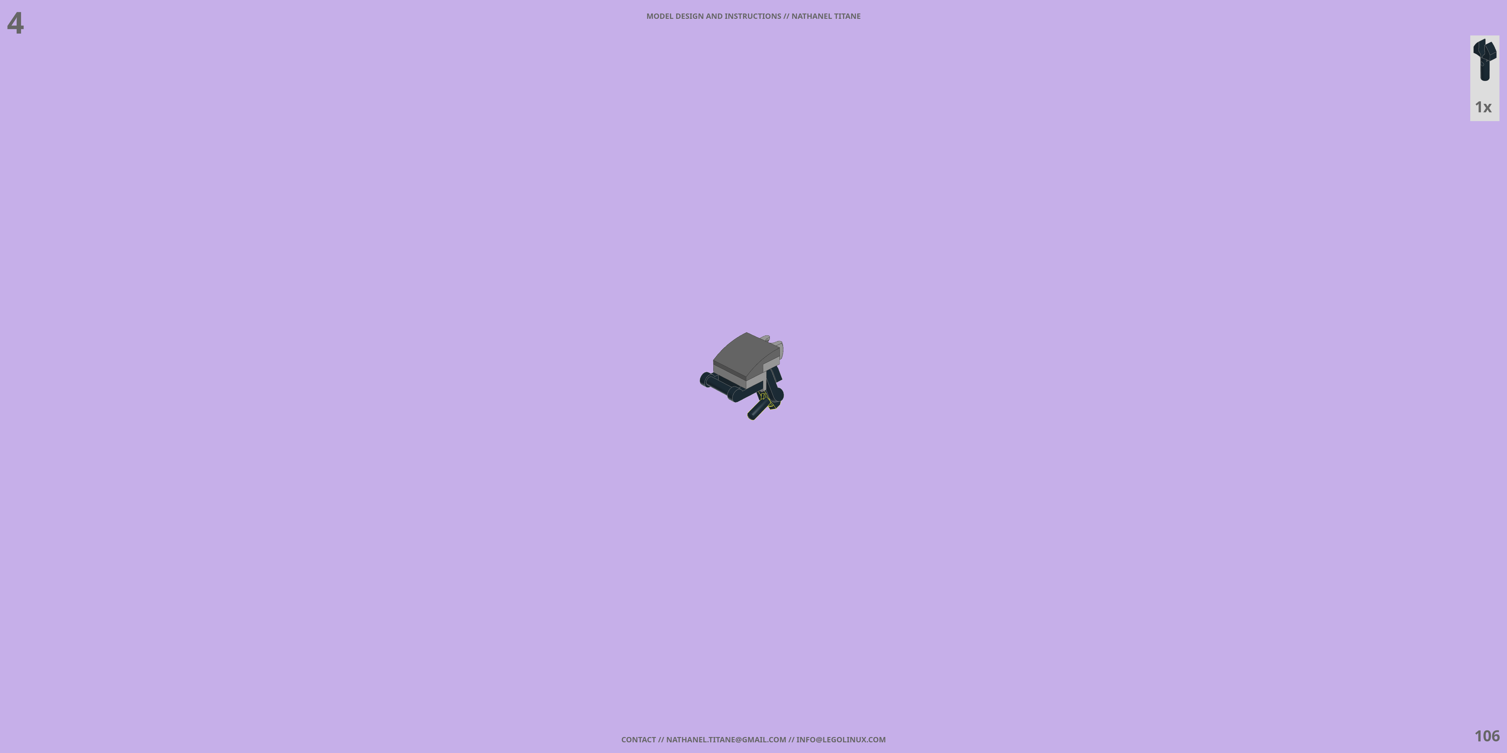 EXO-00 FRAME LEGO® MOC - Instruction Sample - Page 6
