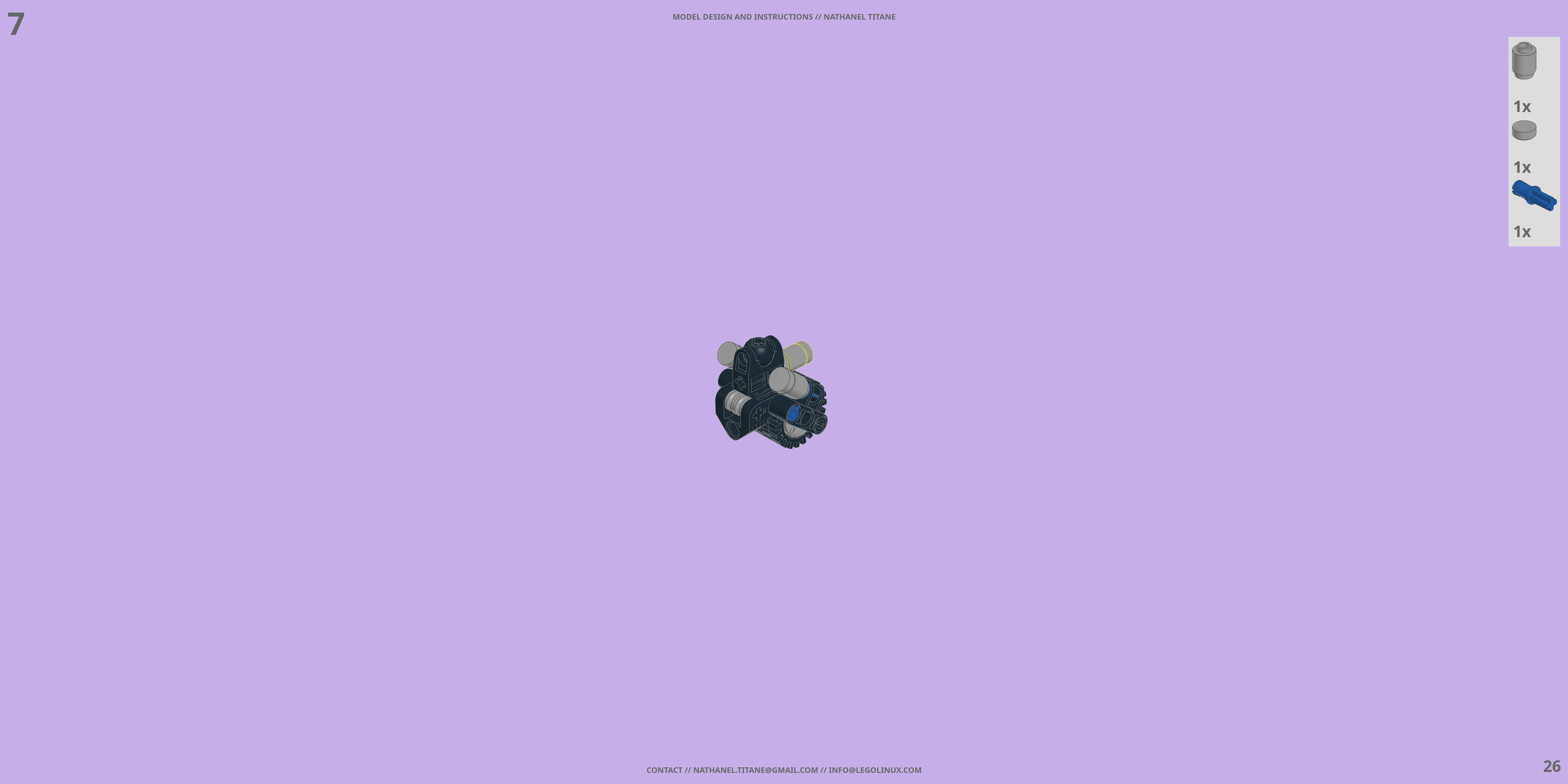 HACS-01G-SCT CHEETAH LEGO® MOC - Instruction Sample - Page 2