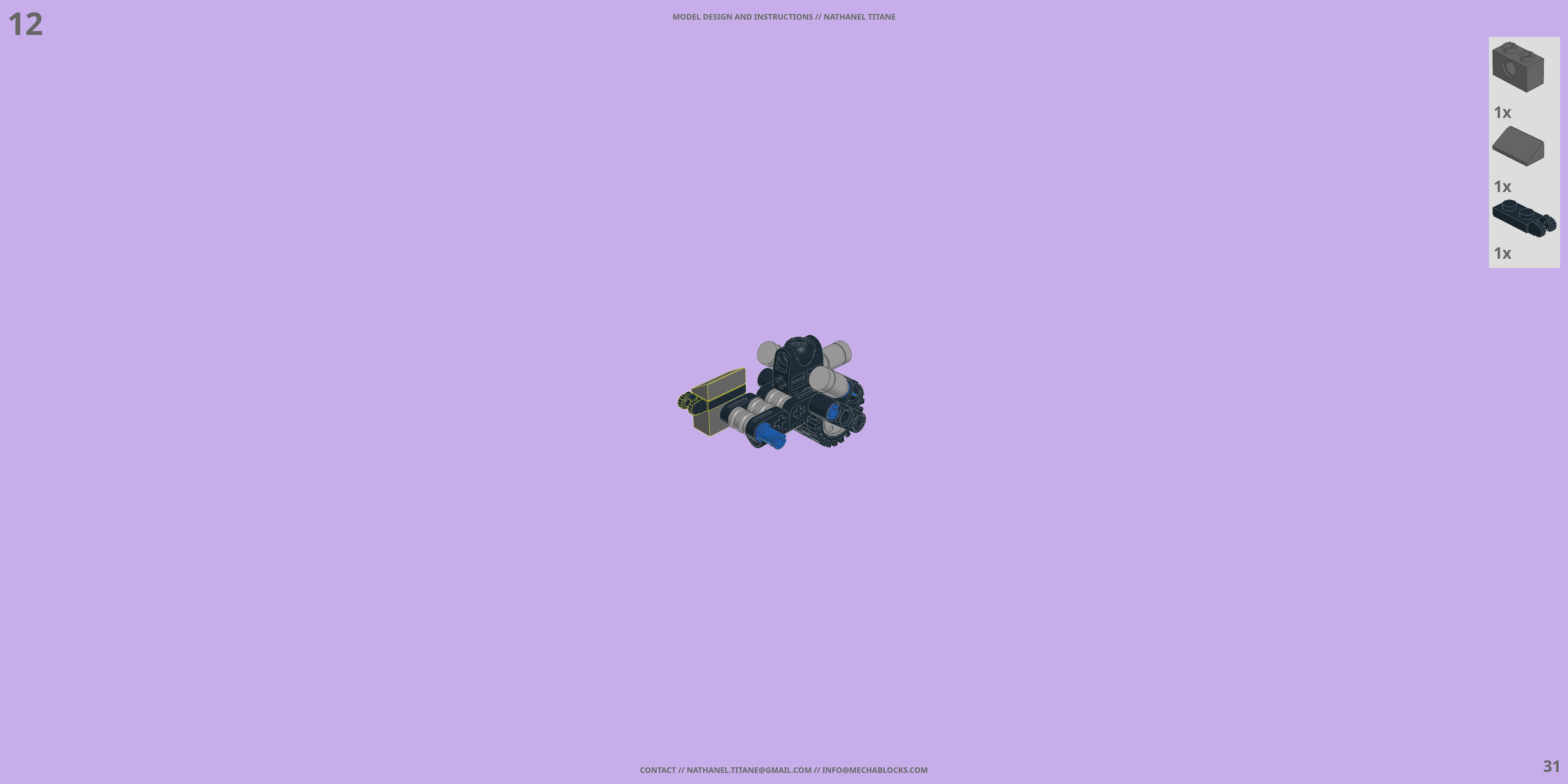 HACS-01G-SCT CHEETAH LEGO® MOC - Instruction Sample - Page 2