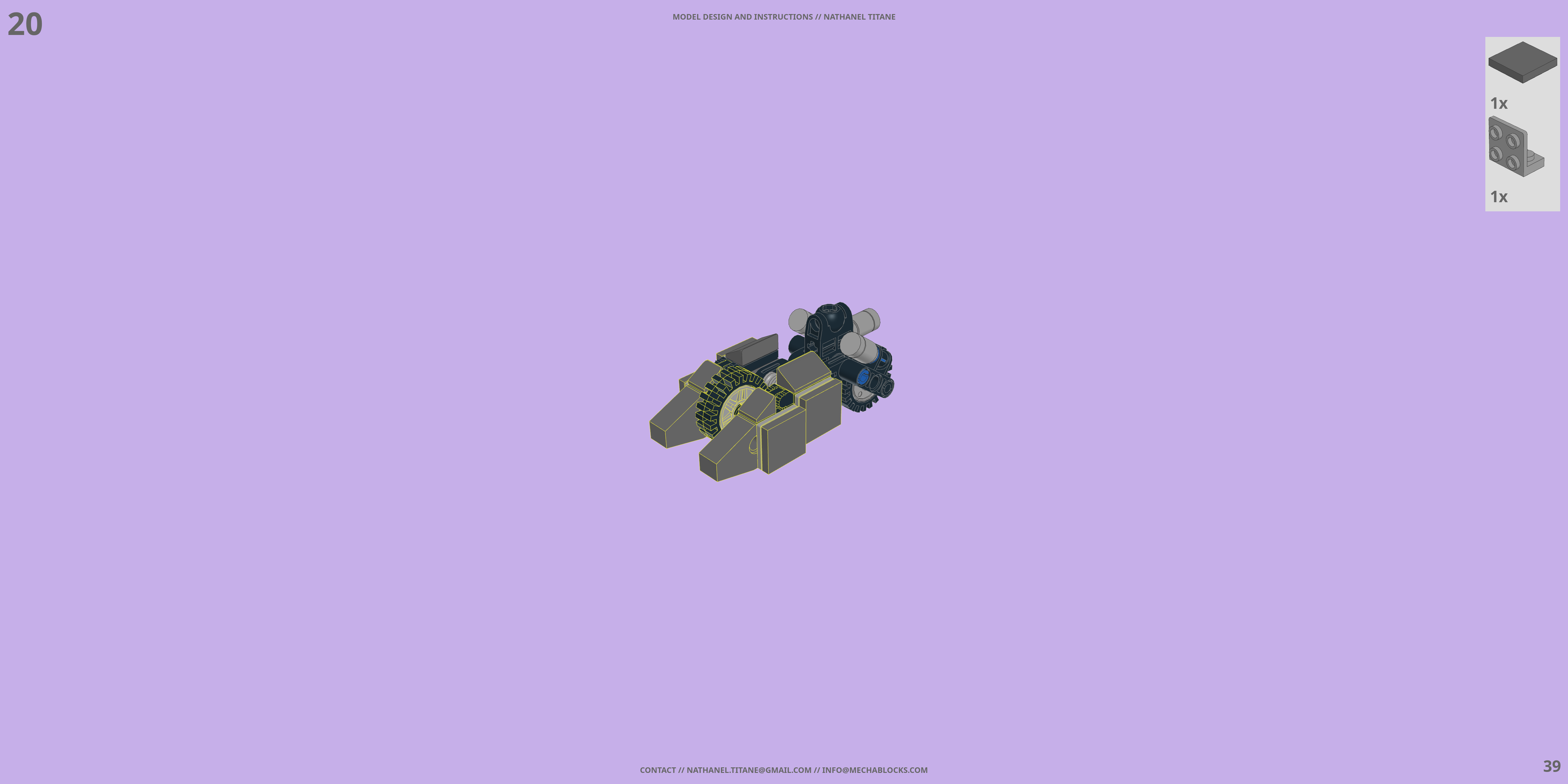 HACS-01G-SCT CHEETAH LEGO® MOC - Instruction Sample - Page 3
