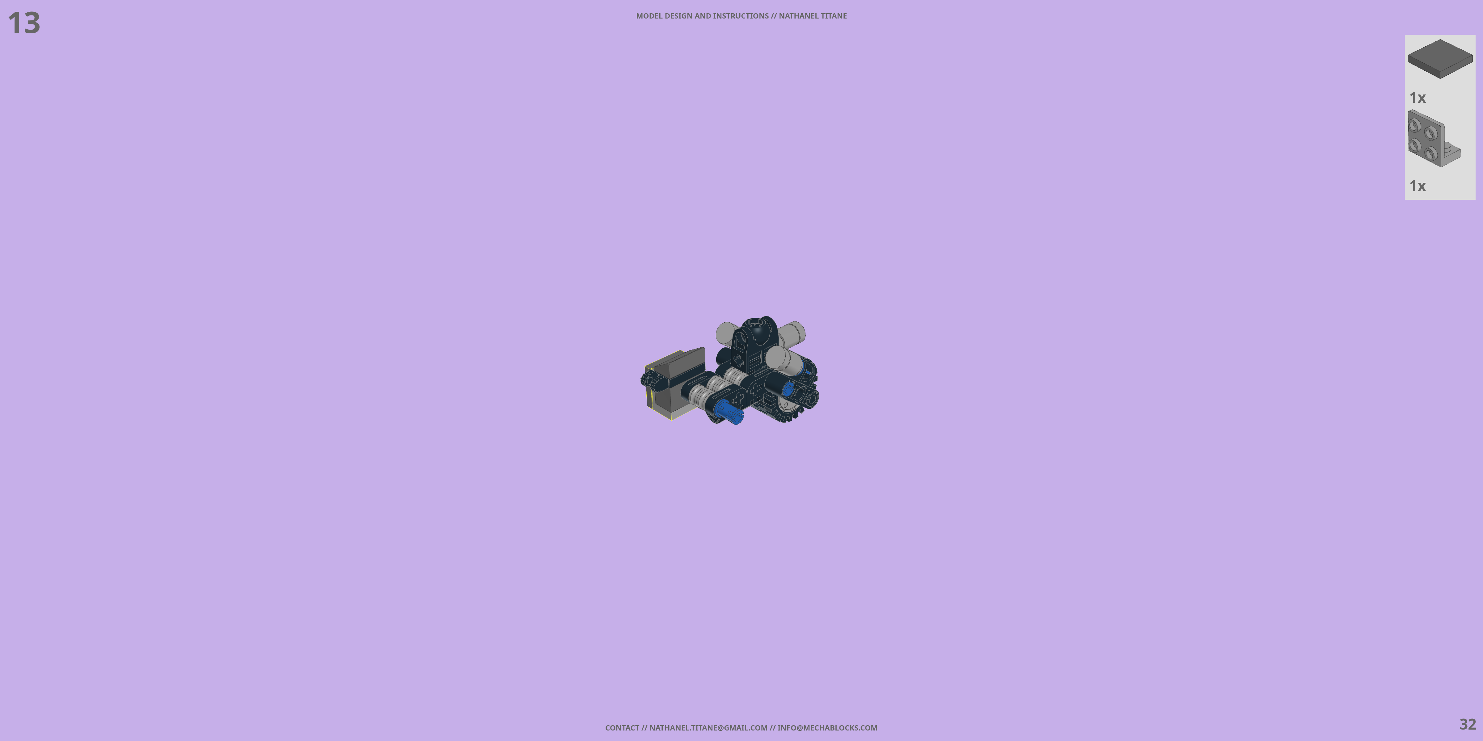 HACS-01LG-SCT CHEETAH MK II LEGO® MOC - Instruction Sample - Page 2