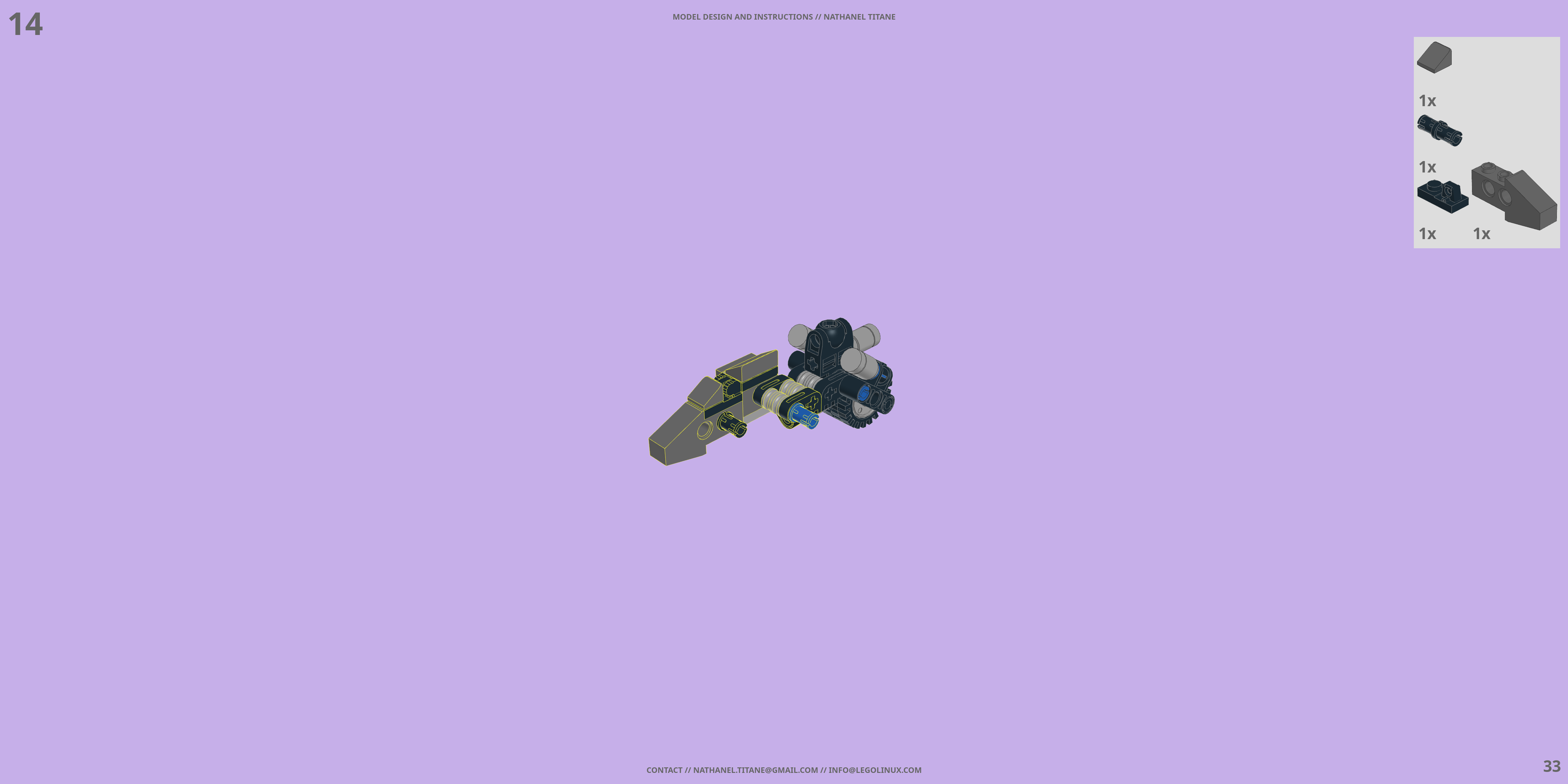 HACS-01LG-SCT CHEETAH MK II LEGO® MOC - Instruction Sample - Page 3