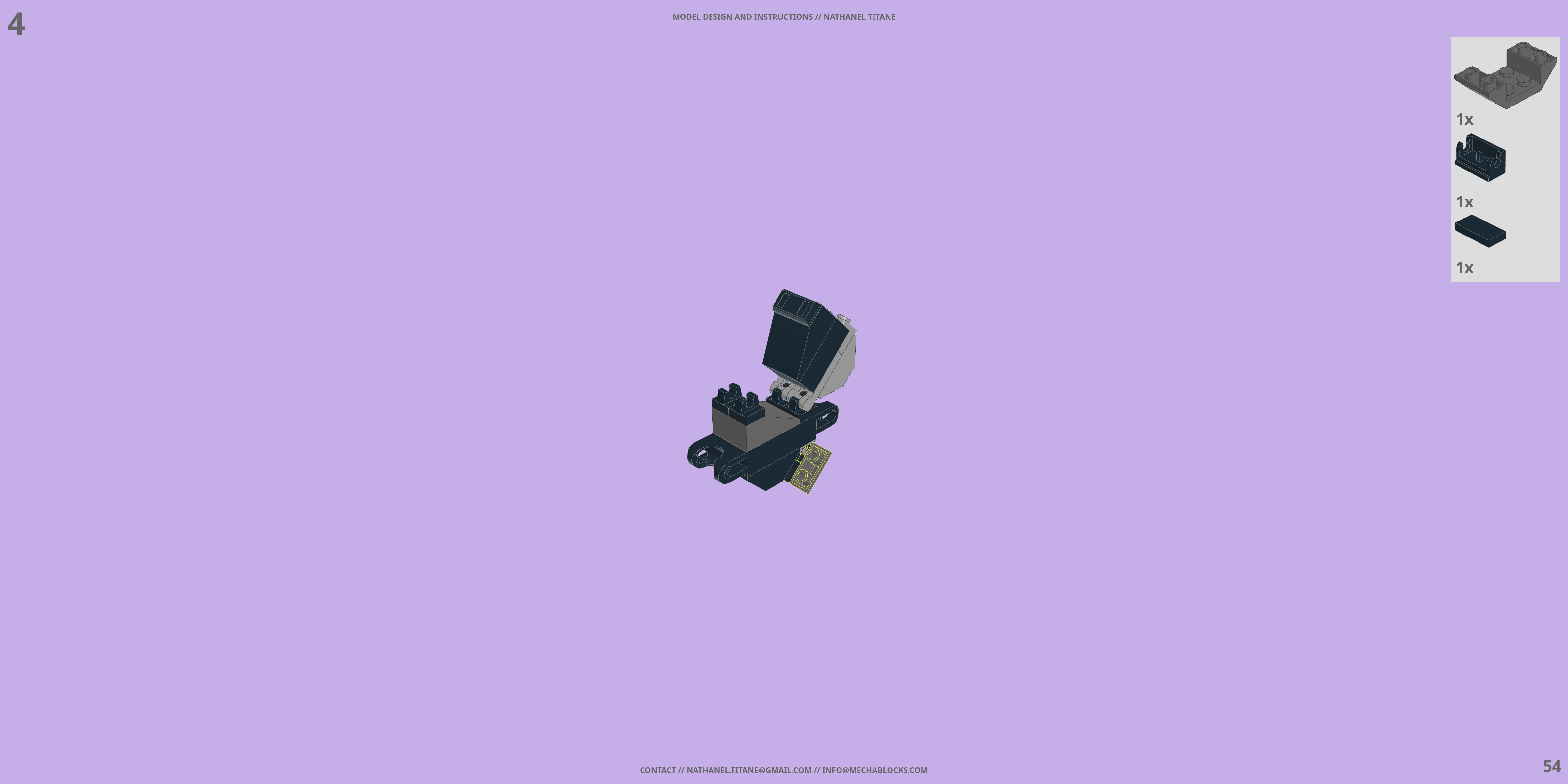 HACS-01LG-SCT CHEETAH MK II LEGO® MOC - Instruction Sample - Page 4