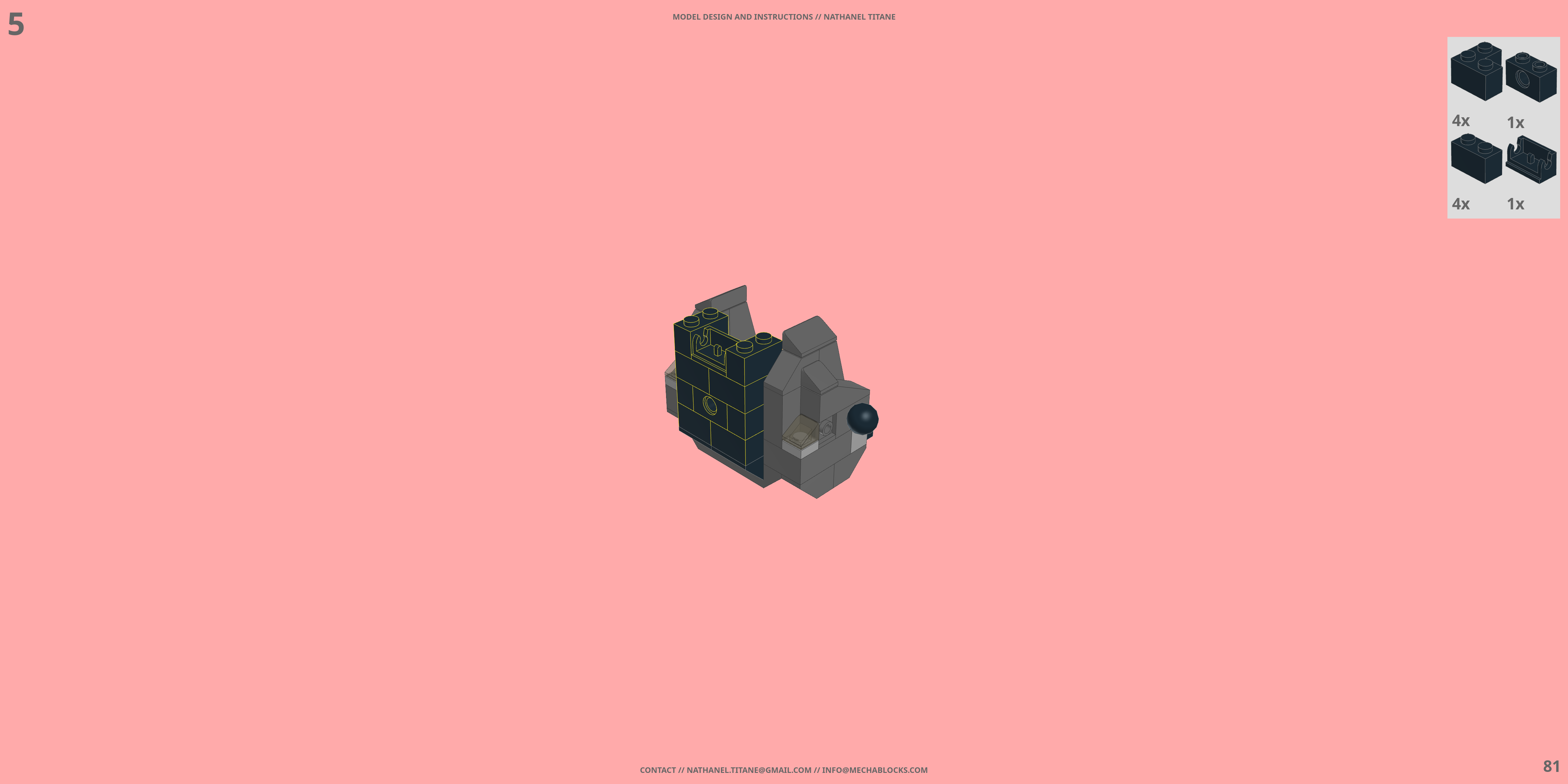 HACS-01MG-MP HUNTER LEGO® MOC - Instruction Sample - Page 5