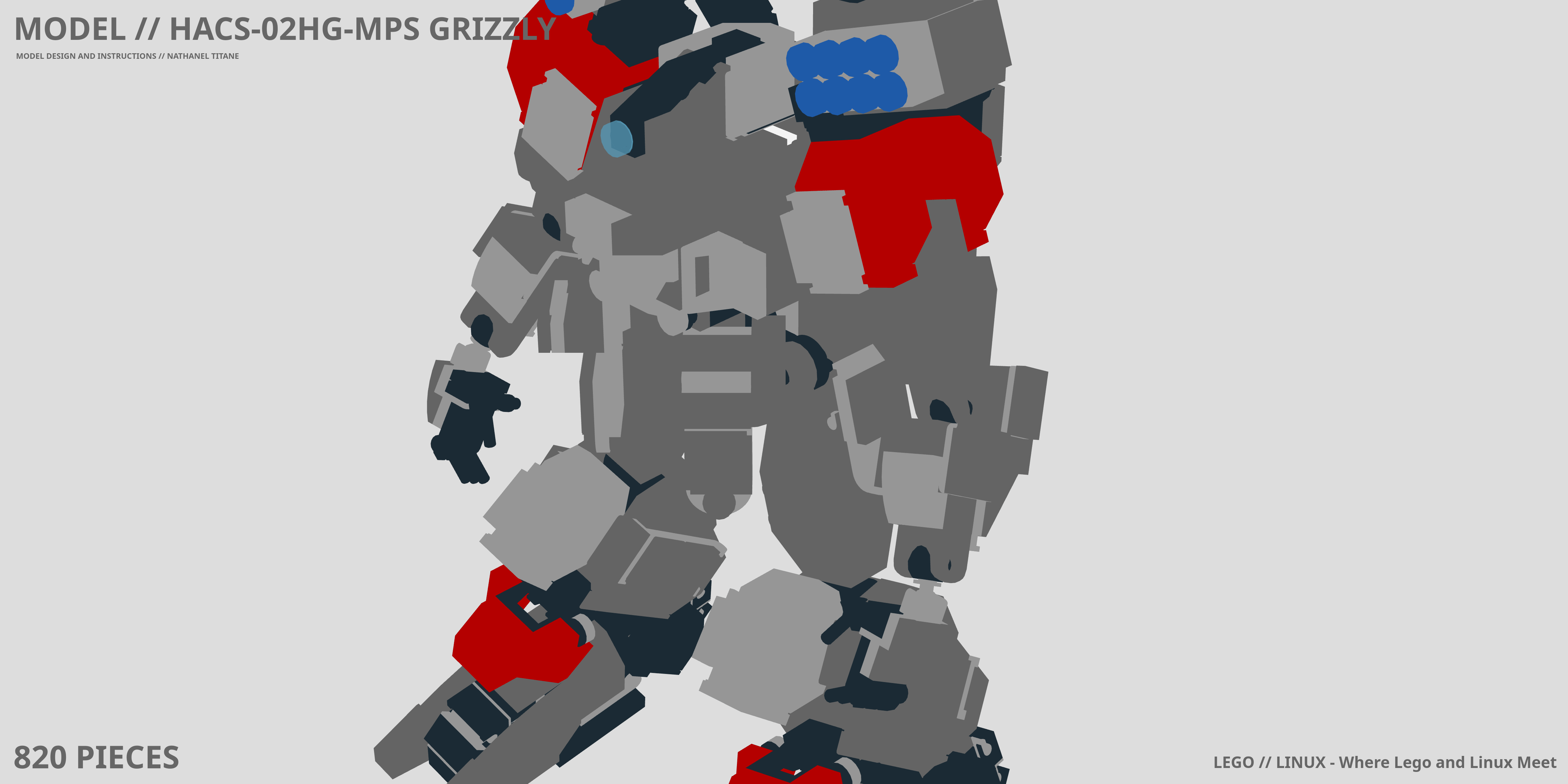 HACS-02HG-MPS GRIZZLY LEGO® MOC - Instruction Sample - Page 1