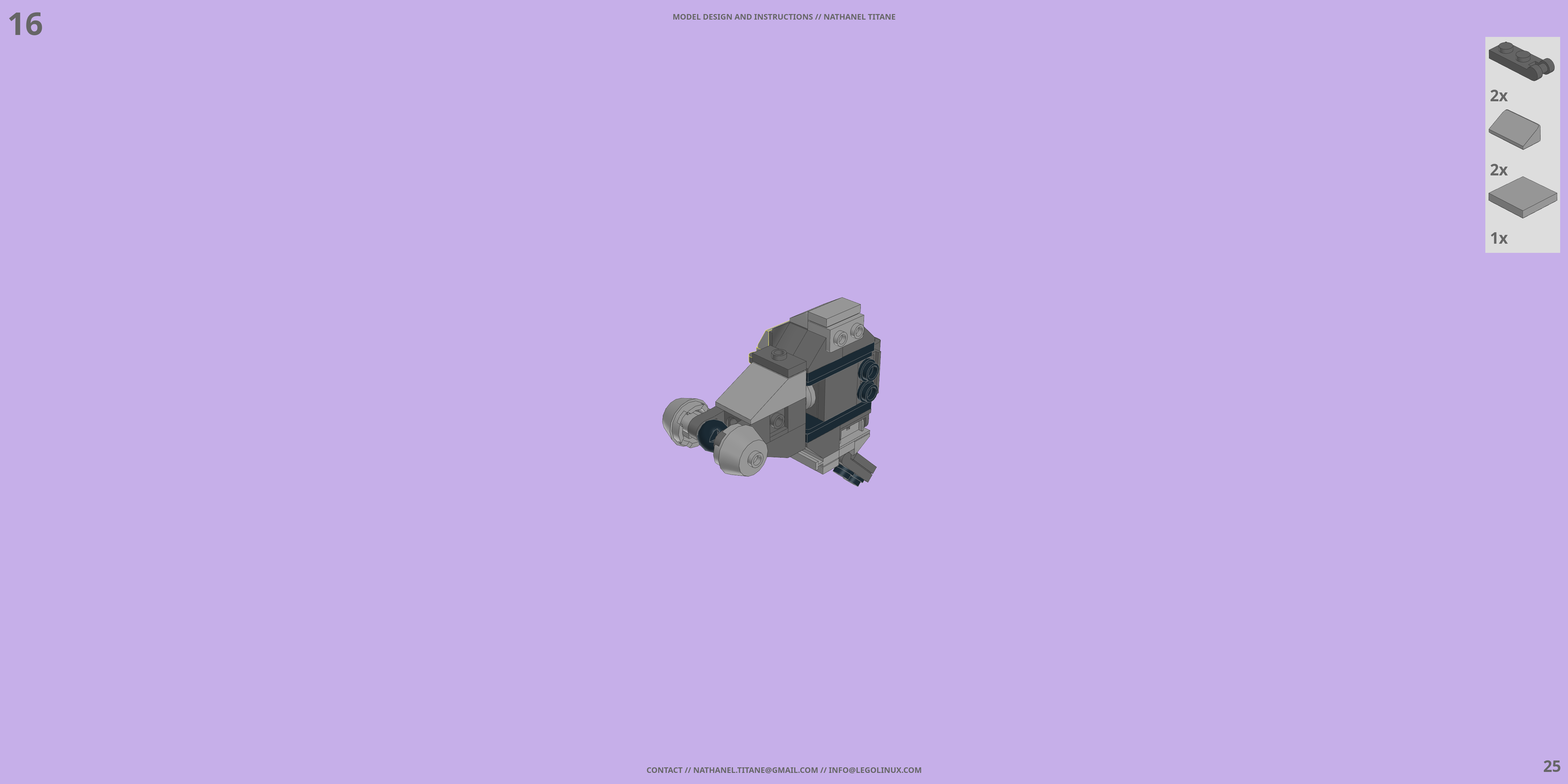 MCTN-01 VERMILLION LEGO® MOC - Instruction Sample - Page 2
