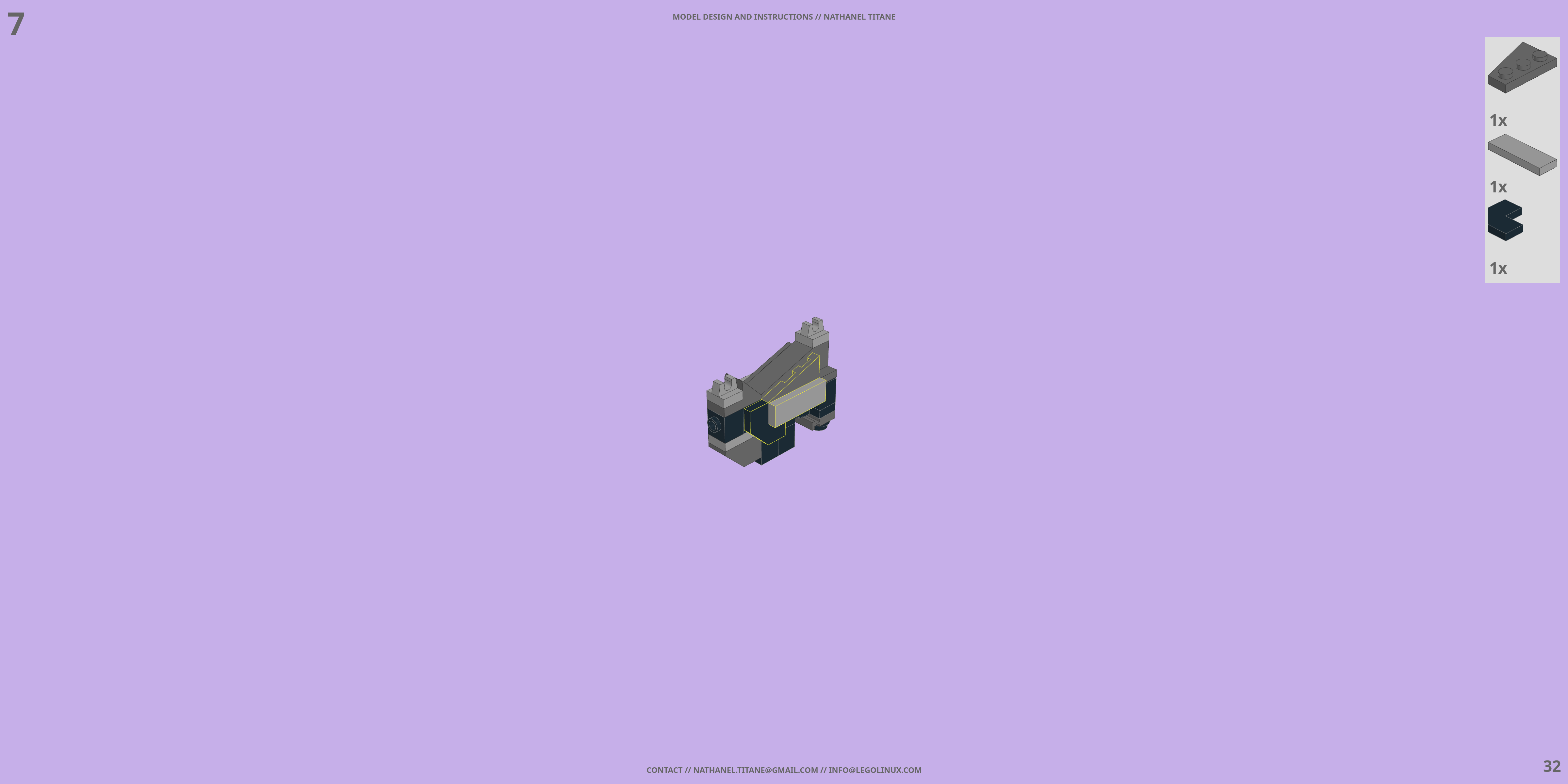 MCTN-01 VERMILLION LEGO® MOC - Instruction Sample - Page 3