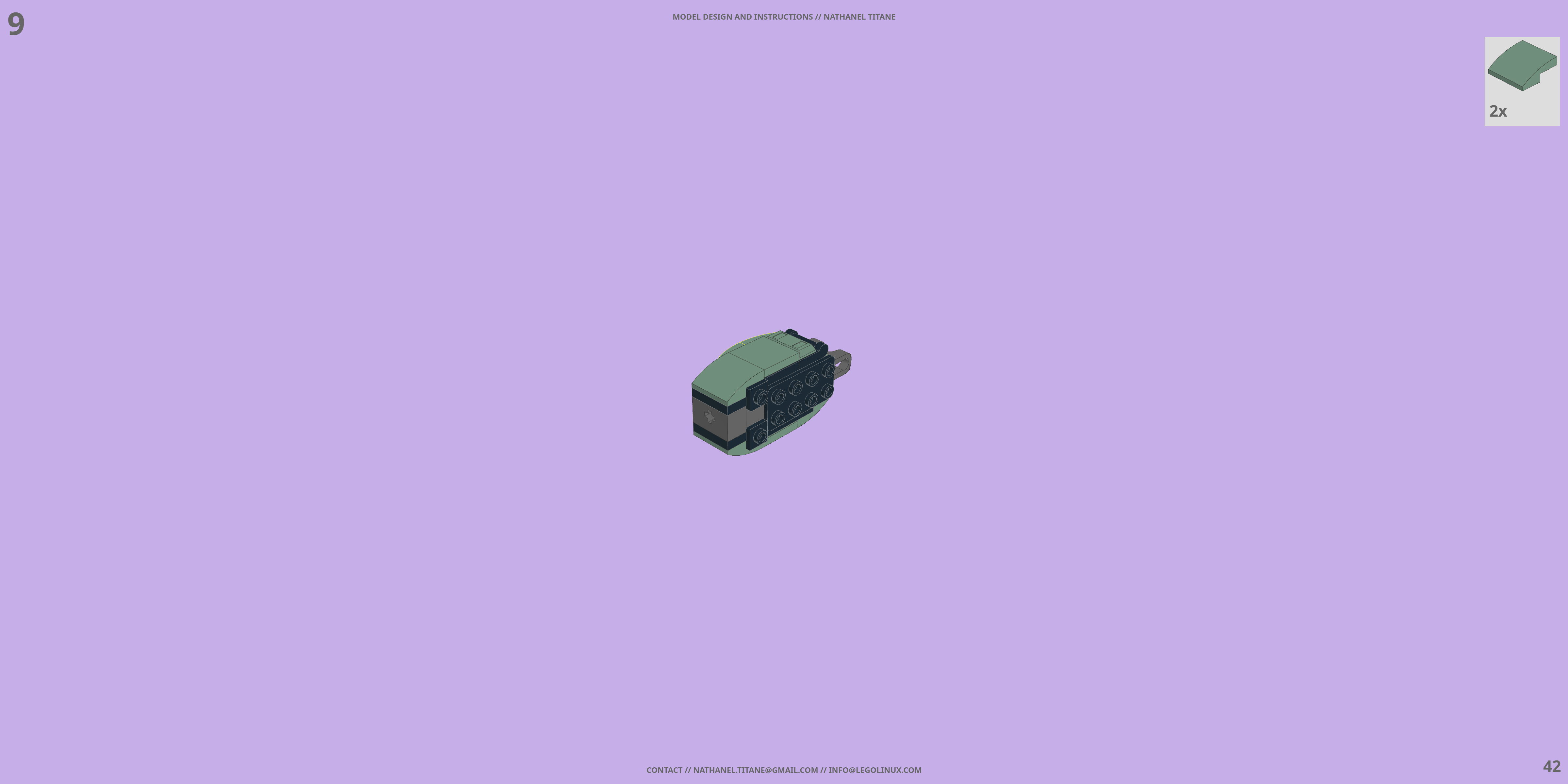 MS-06F ZAKU II LEGO® MOC - Instruction Sample - Page 2