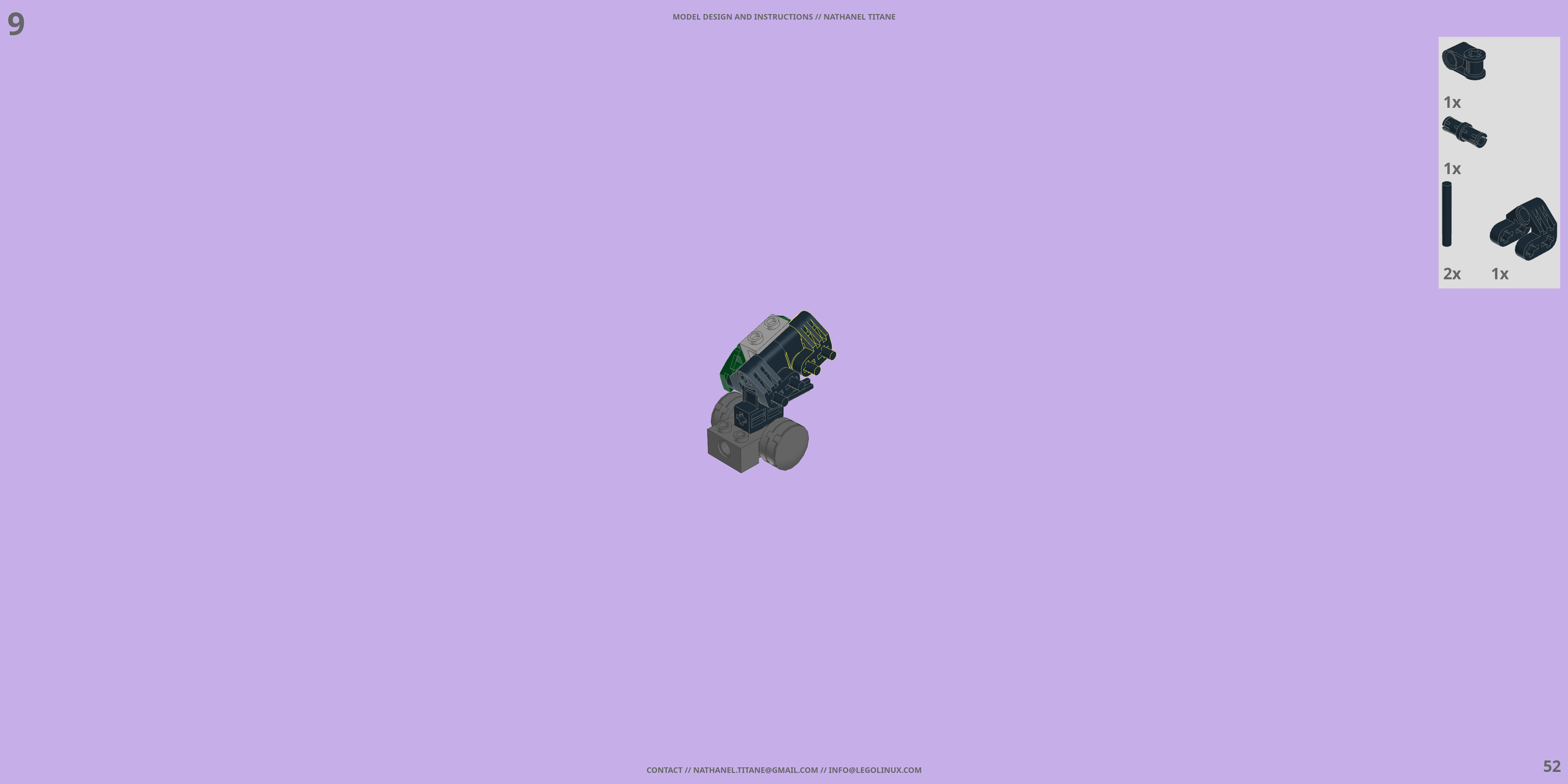 MS-06F ZAKU II LEGO® MOC - Instruction Sample - Page 3