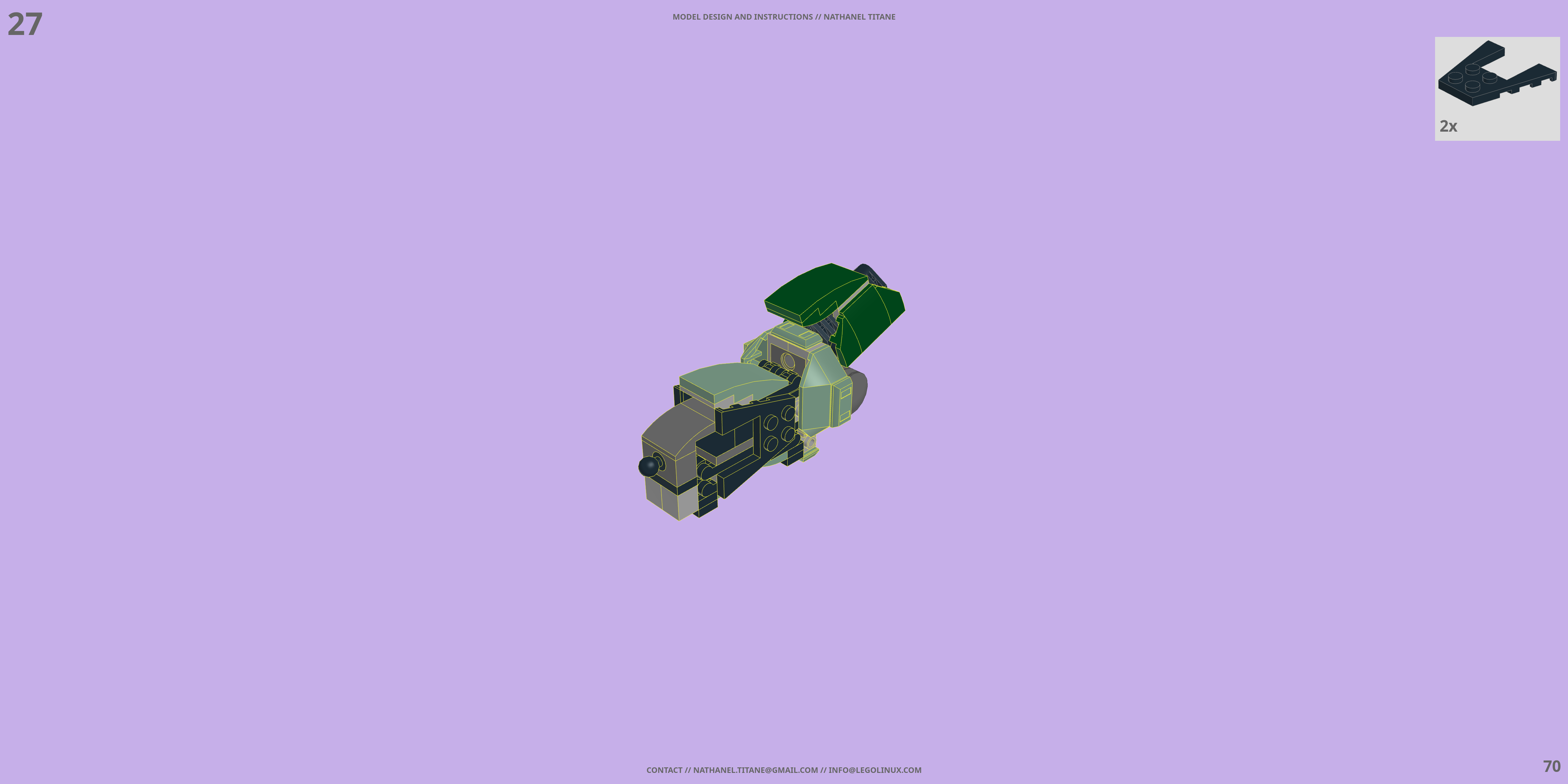MS-06F ZAKU II LEGO® MOC - Instruction Sample - Page 4
