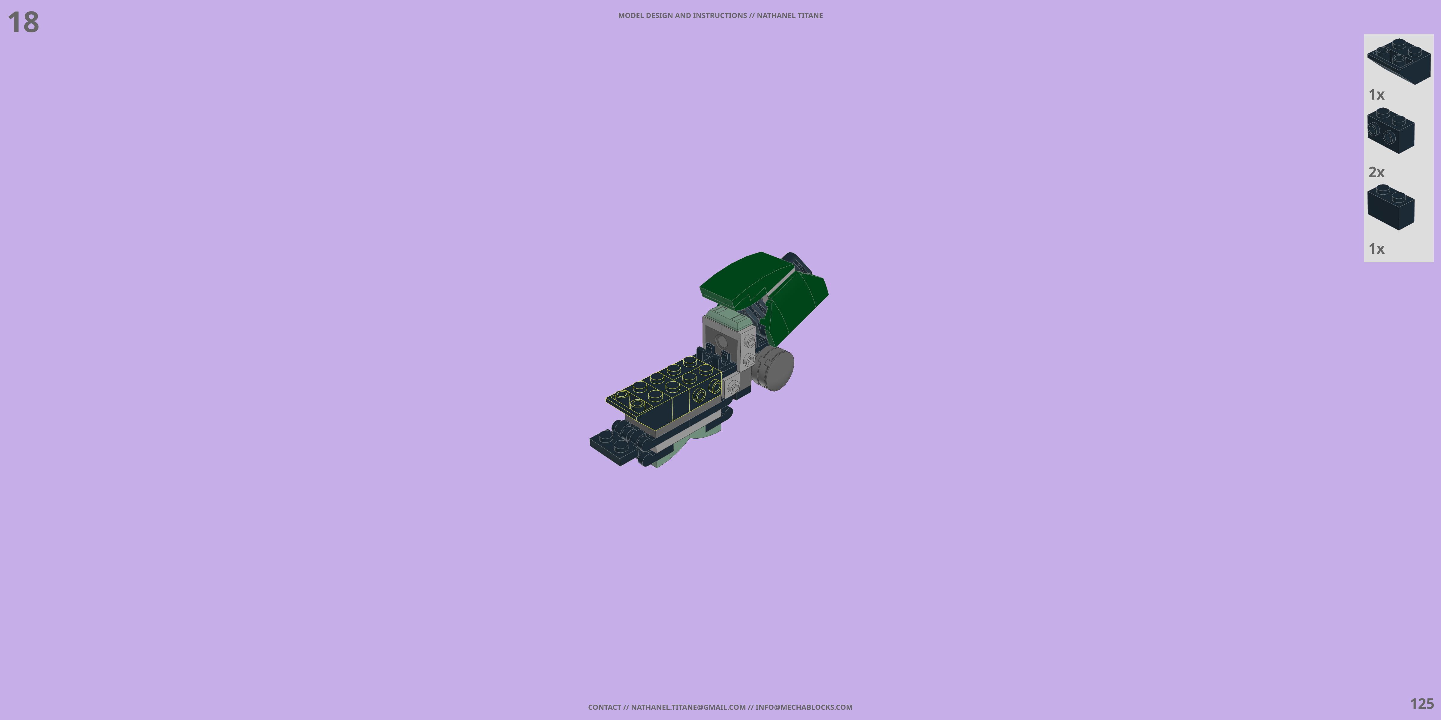 MS-06F ZAKU II LEGO® MOC - Instruction Sample - Page 4