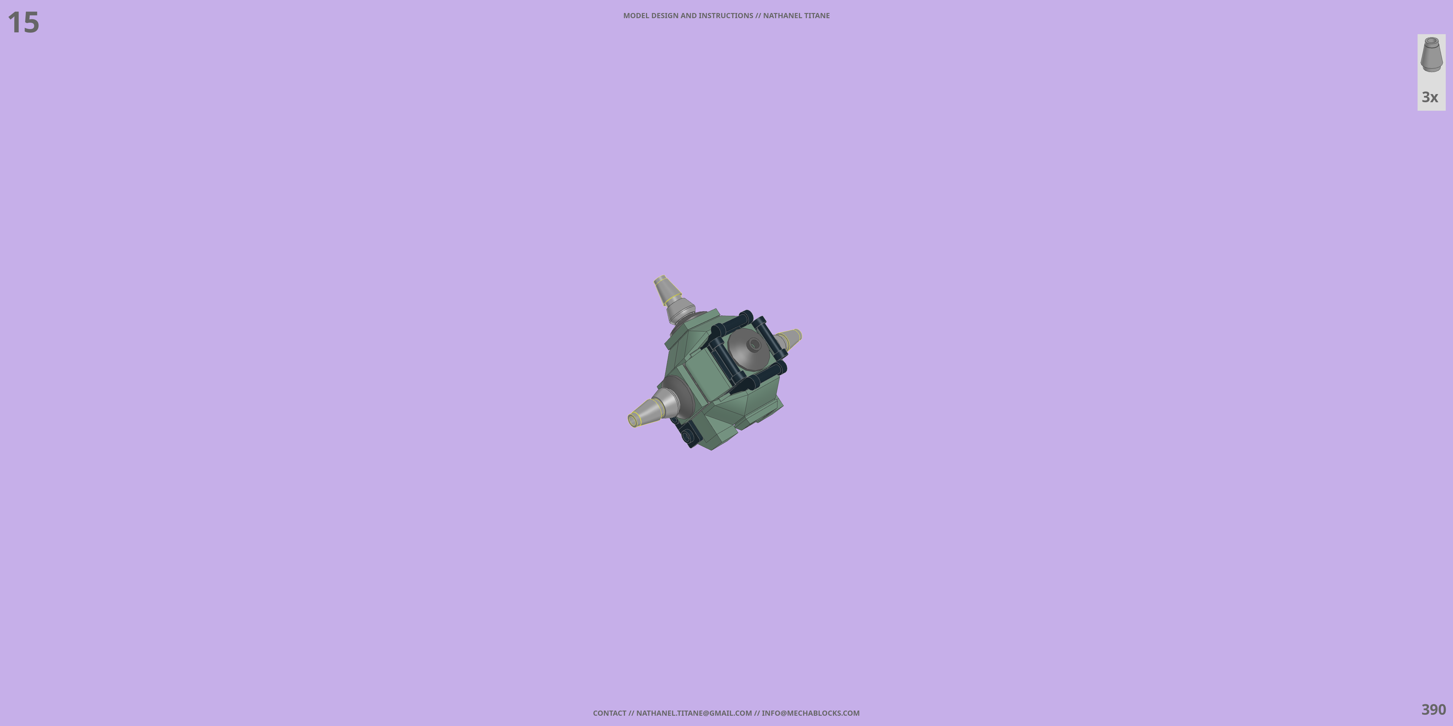 MS-06F ZAKU II LEGO® MOC - Instruction Sample - Page 6
