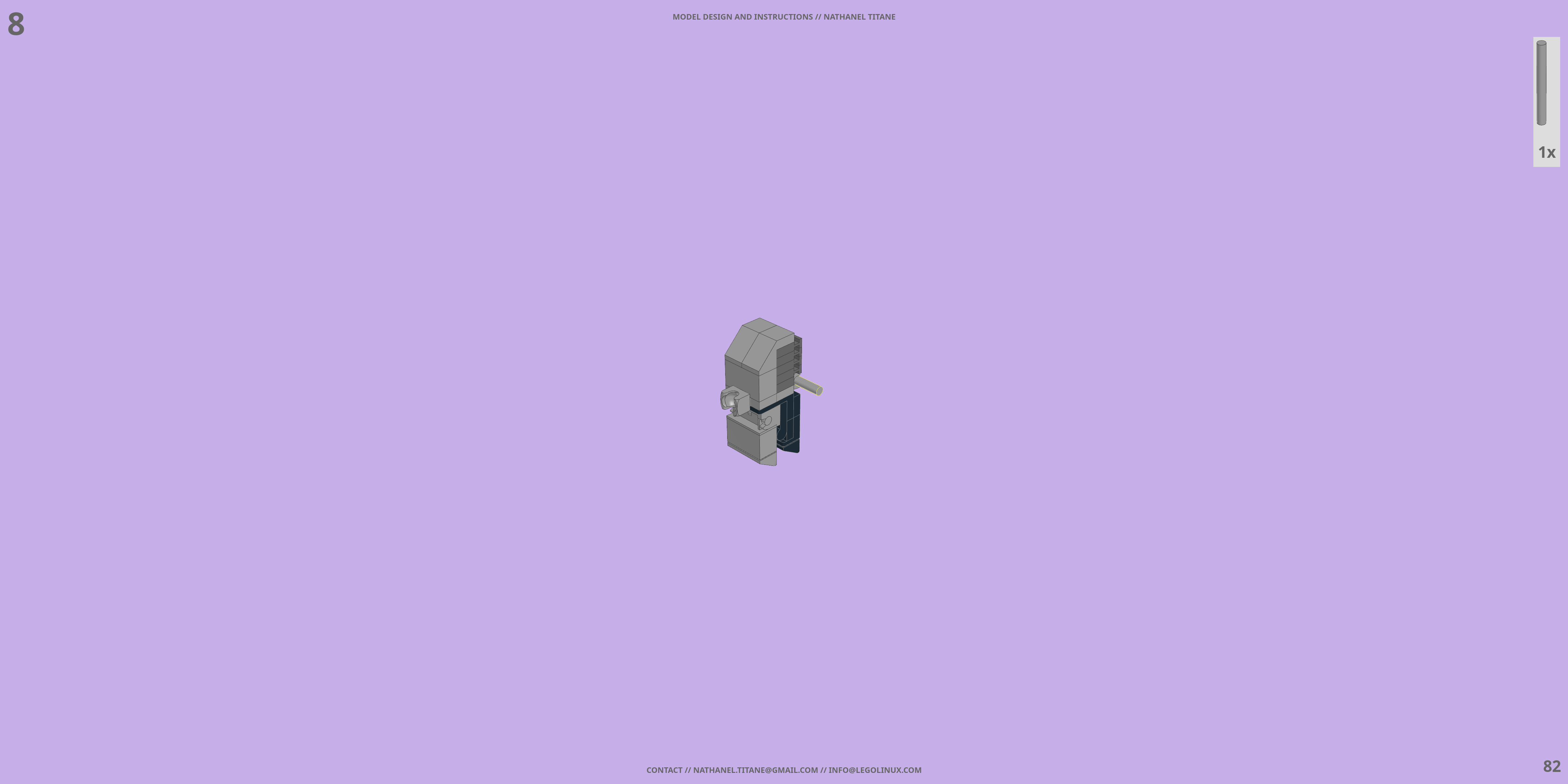 MS-09R DOM LEGO® MOC - Instruction Sample - Page 3