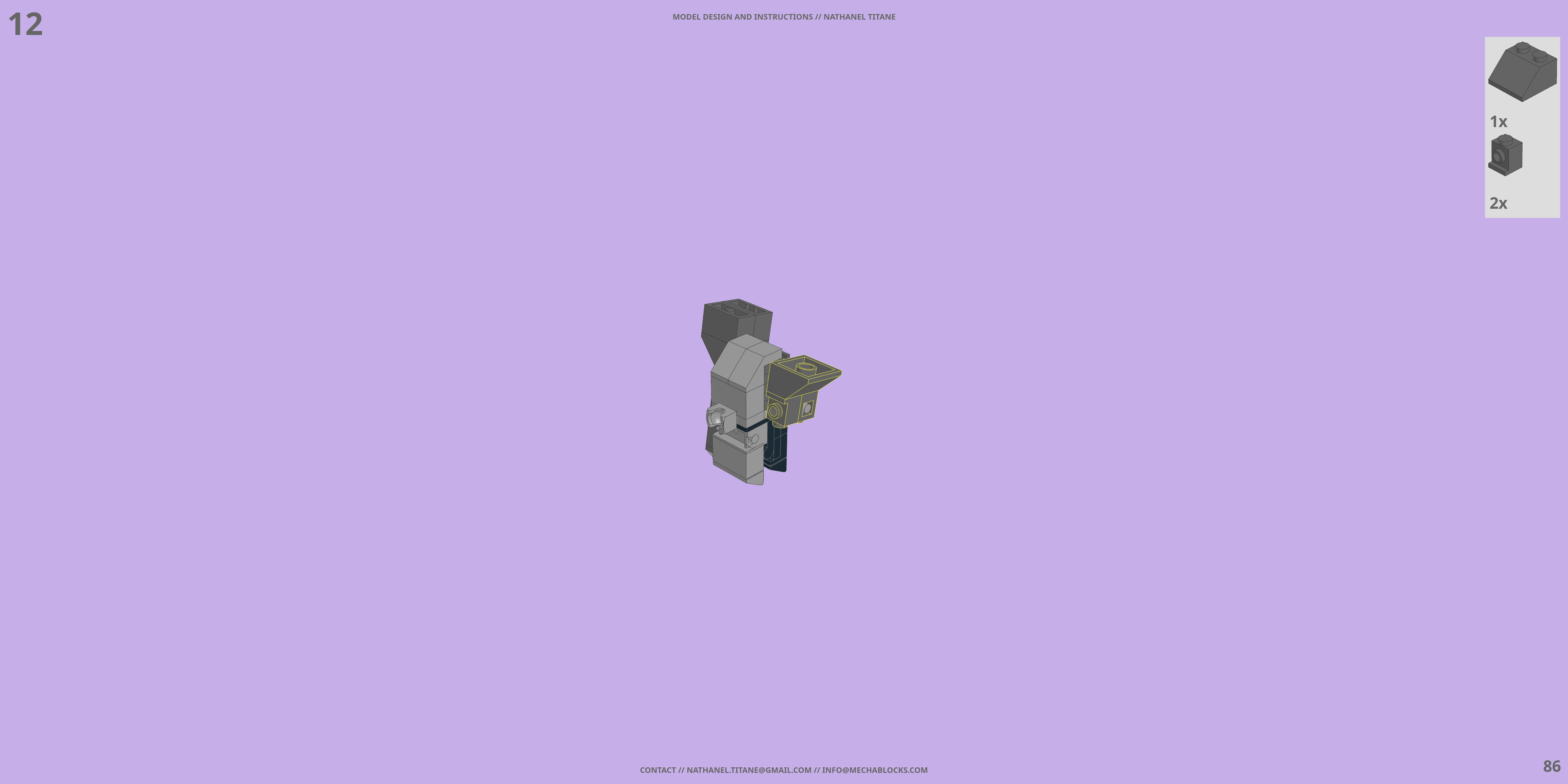 MS-09R DOM LEGO® MOC - Instruction Sample - Page 3