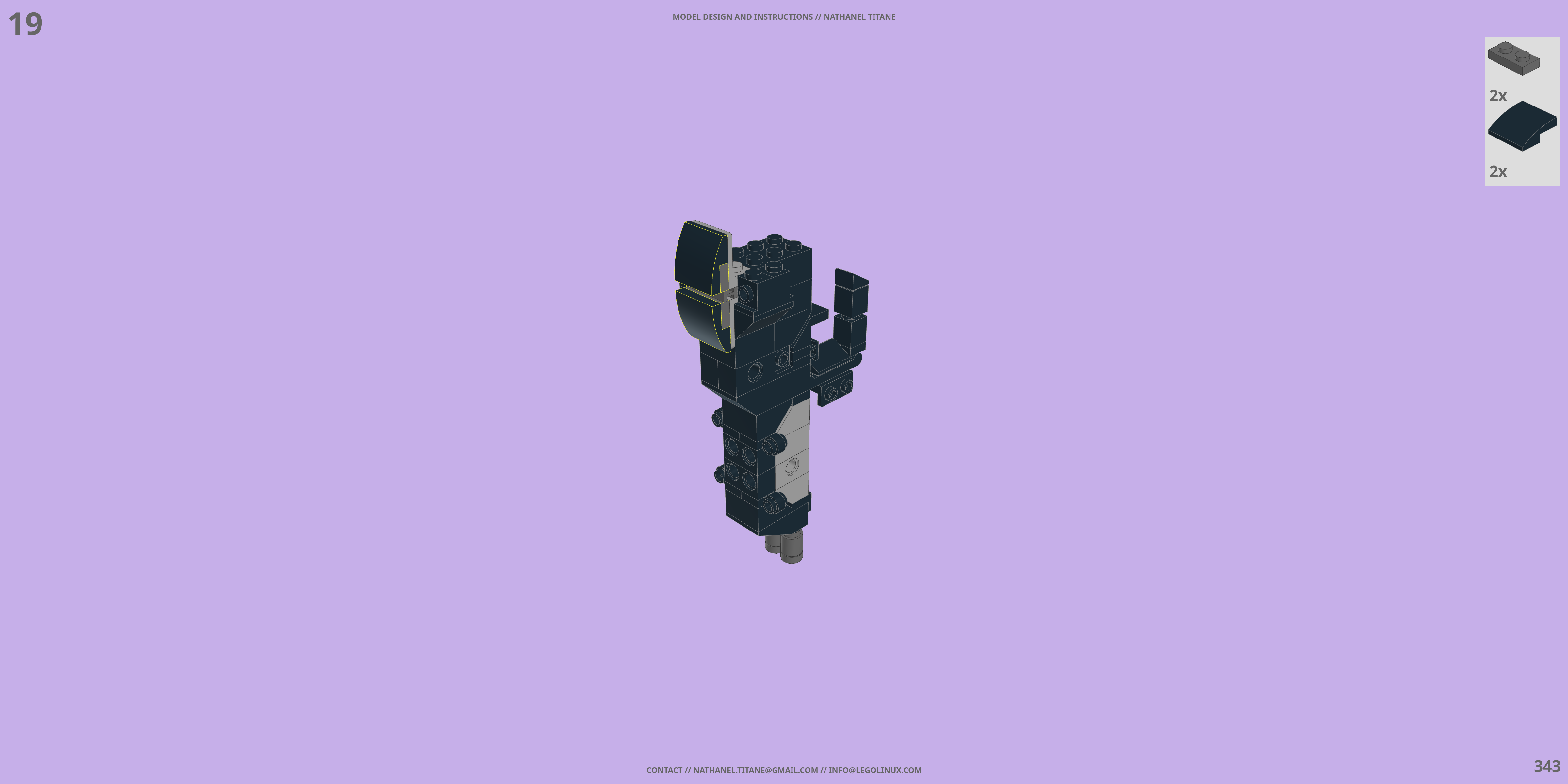 MS-09R DOM LEGO® MOC - Instruction Sample - Page 6