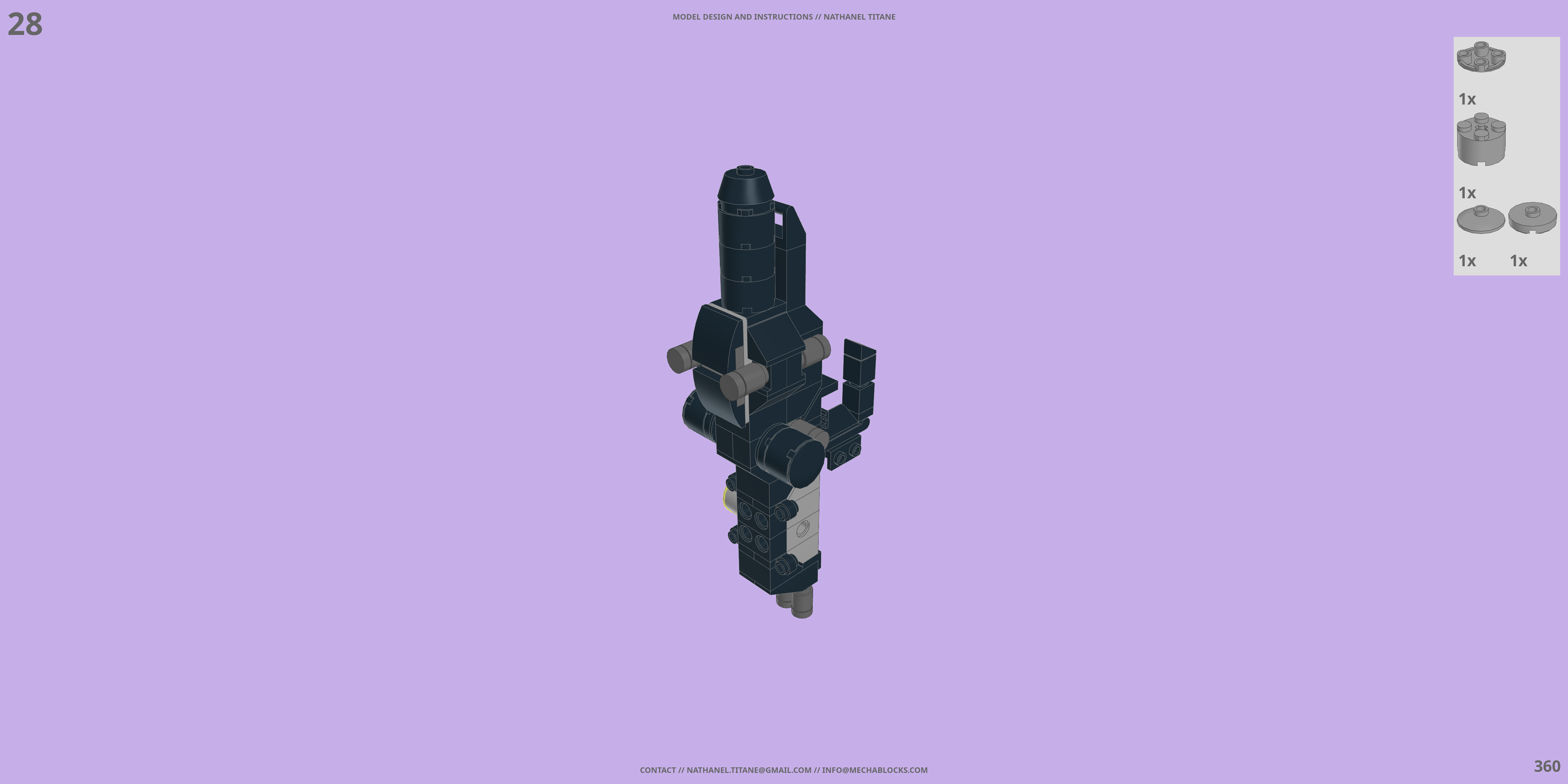MS-09R DOM LEGO® MOC - Instruction Sample - Page 6