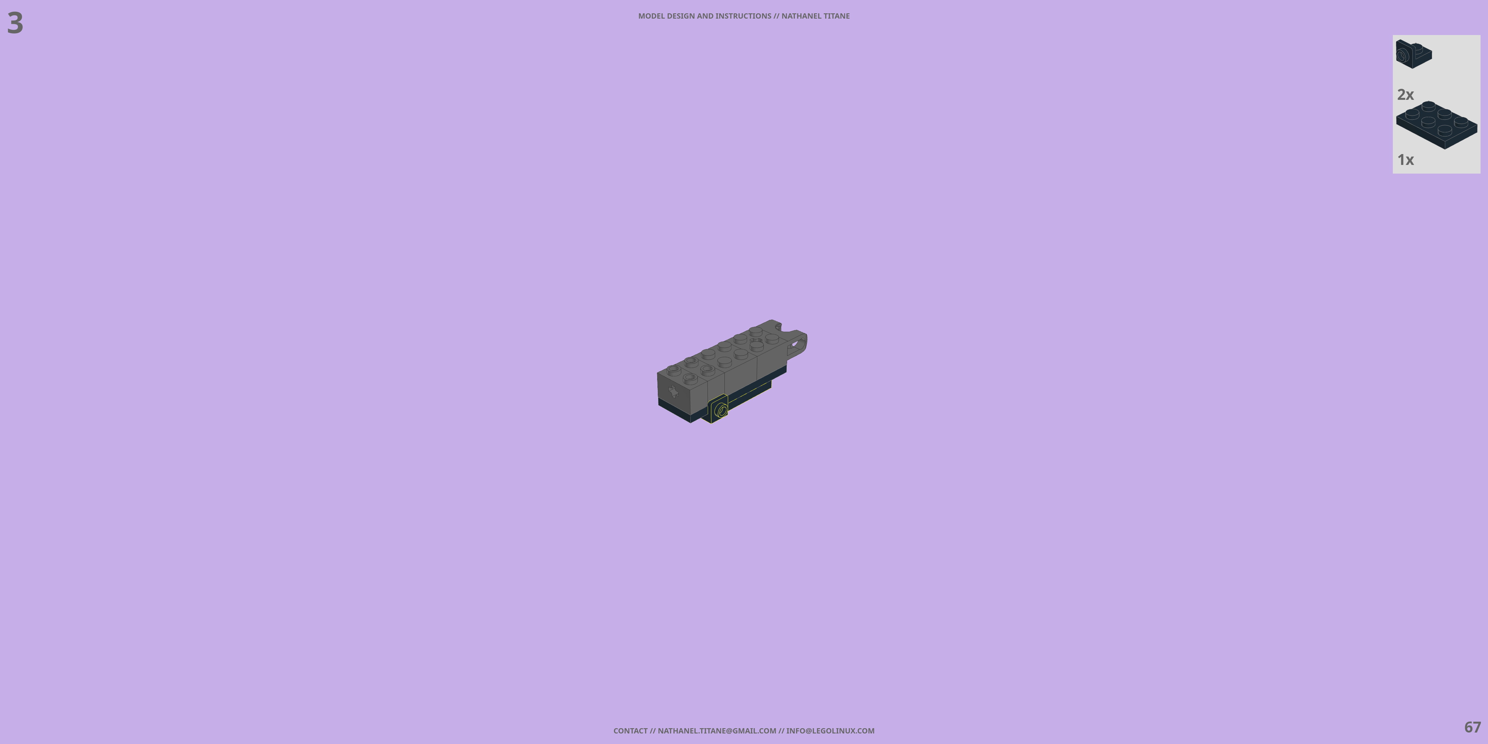 RGM-79 GM LEGO® MOC - Instruction Sample - Page 3