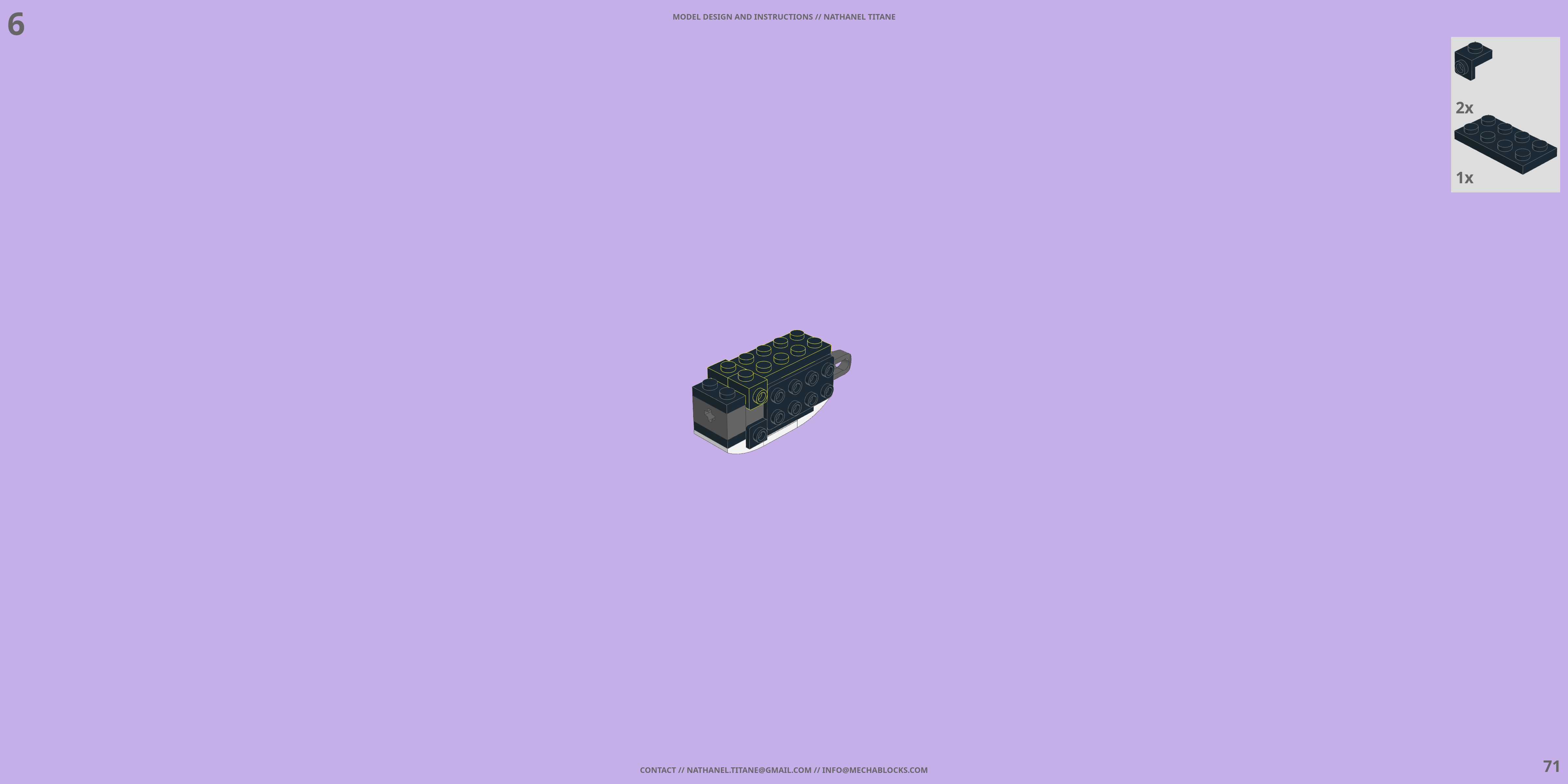 RGM-79 GM LEGO® MOC - Instruction Sample - Page 3