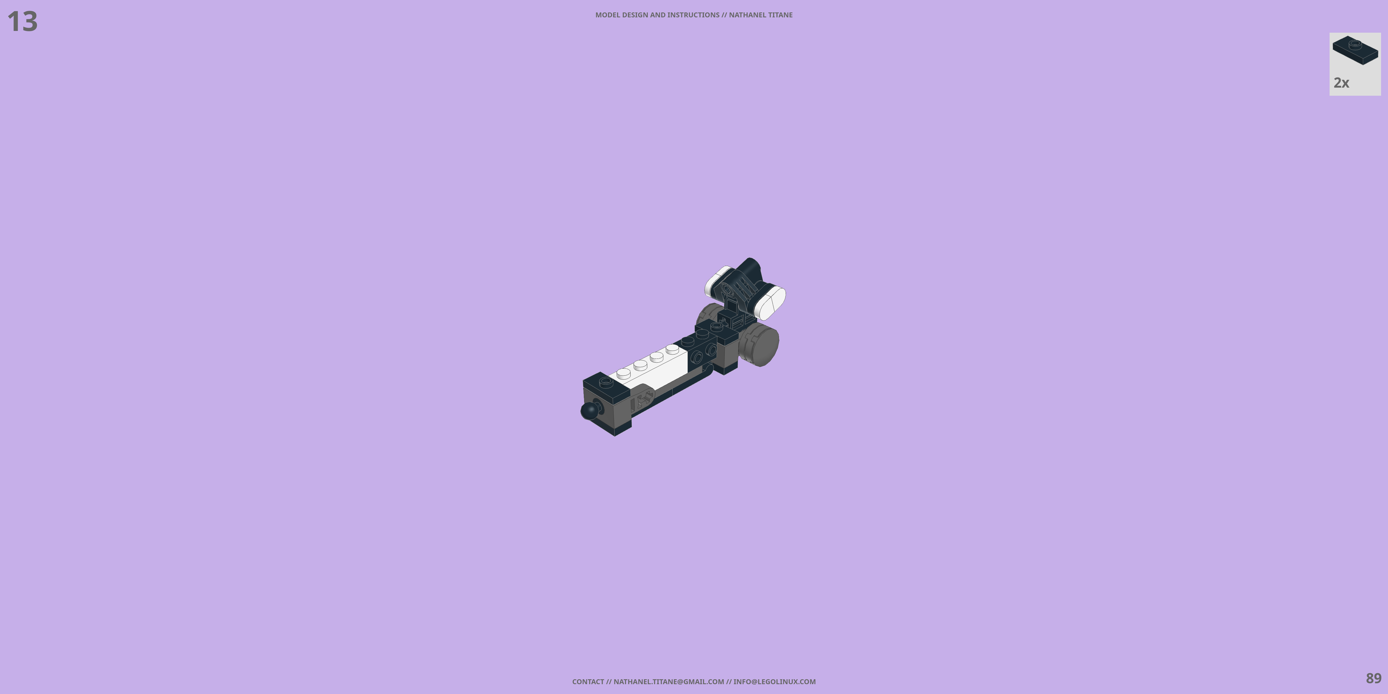 RGM-79 GM LEGO® MOC - Instruction Sample - Page 4