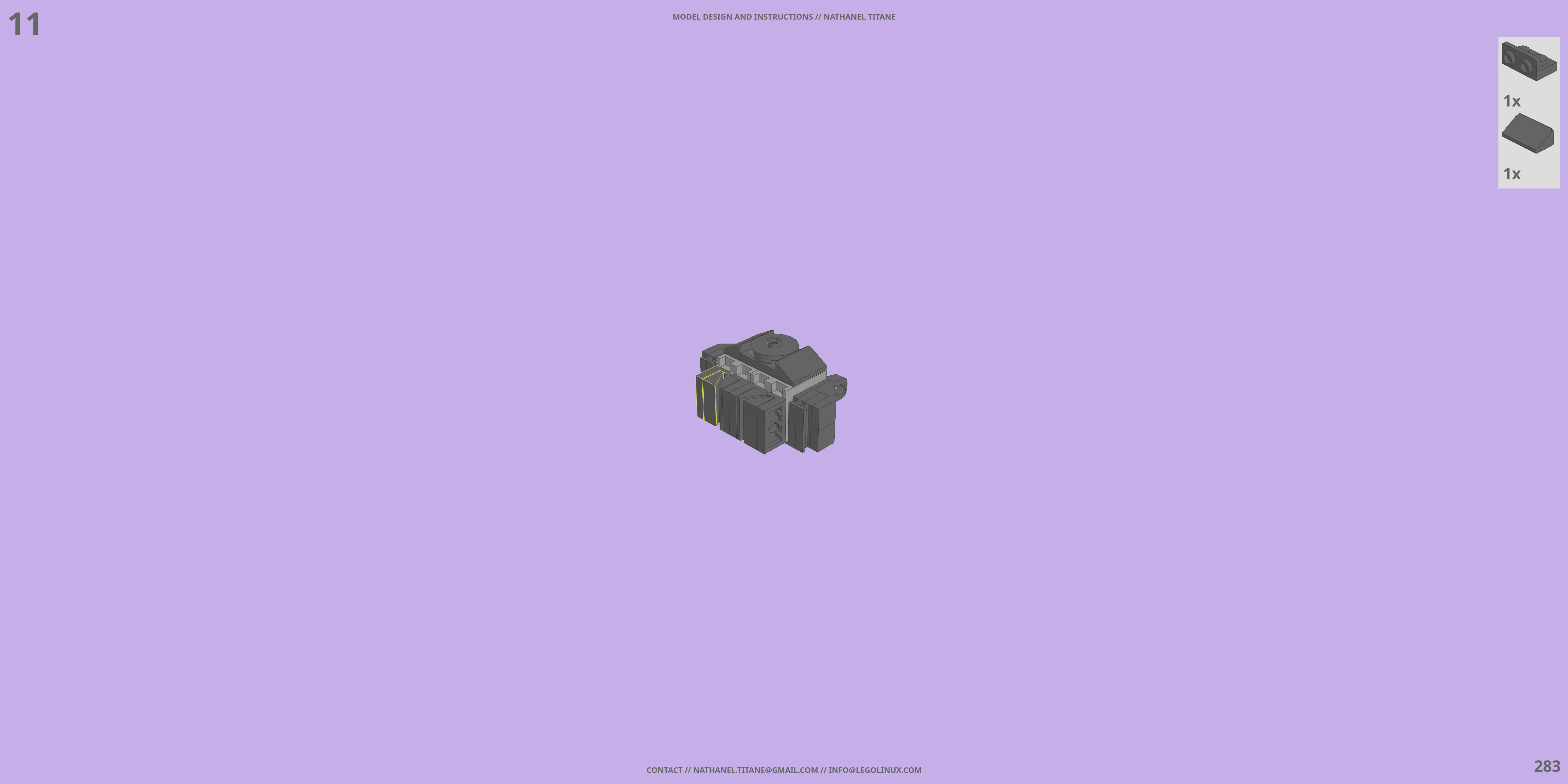 RGM-79 GM LEGO® MOC - Instruction Sample - Page 6