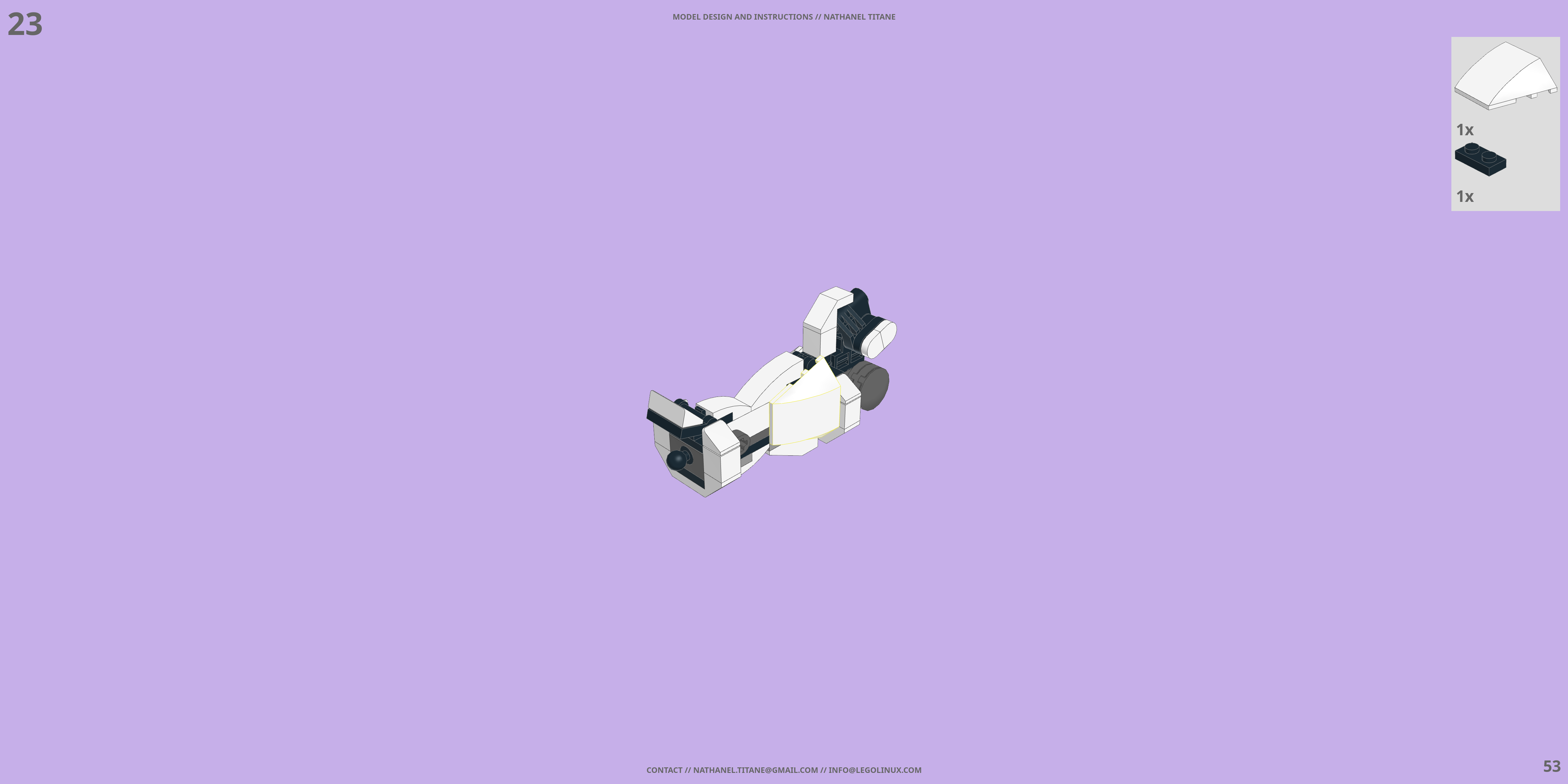RX-78-2 GUNDAM LEGO® MOC - Instruction Sample - Page 2
