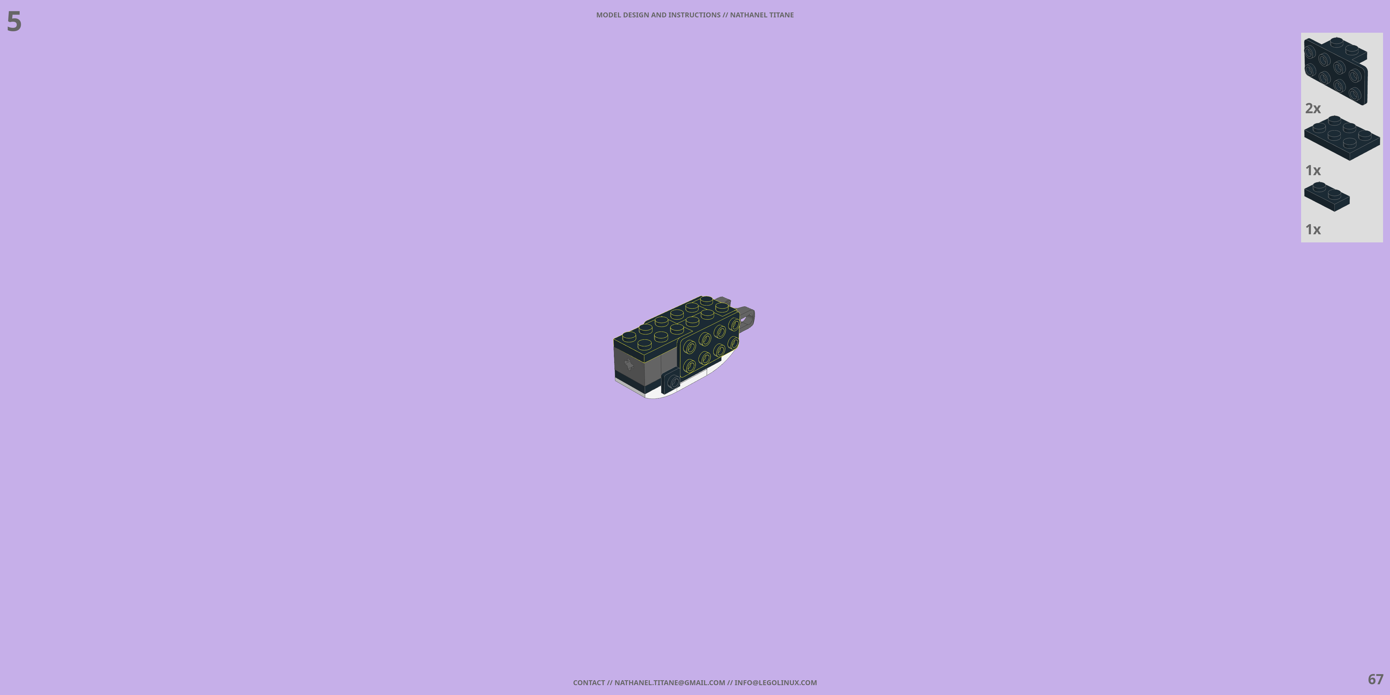 RX-78-2 GUNDAM LEGO® MOC - Instruction Sample - Page 3