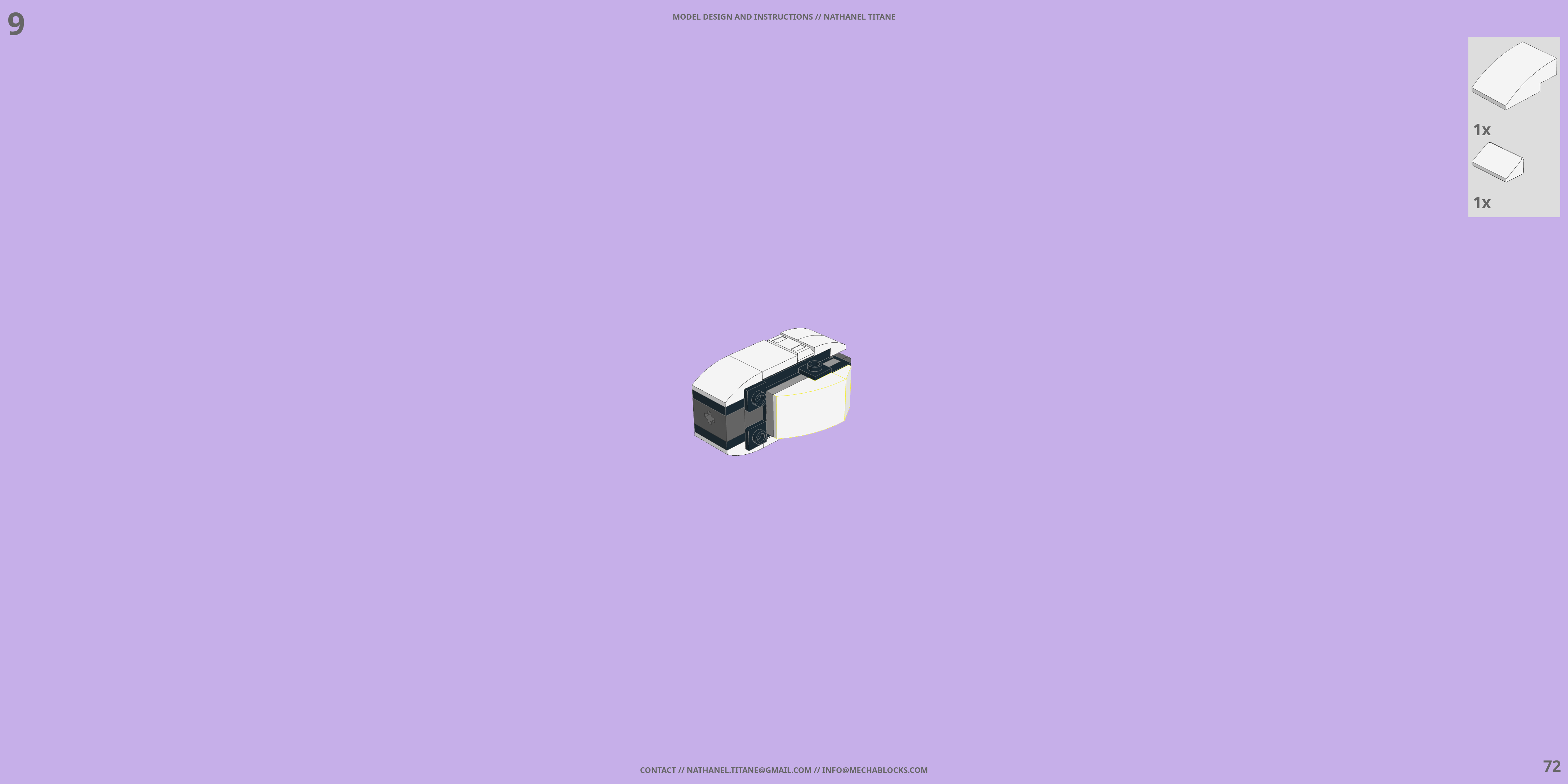 RX-78-2 GUNDAM LEGO® MOC - Instruction Sample - Page 3