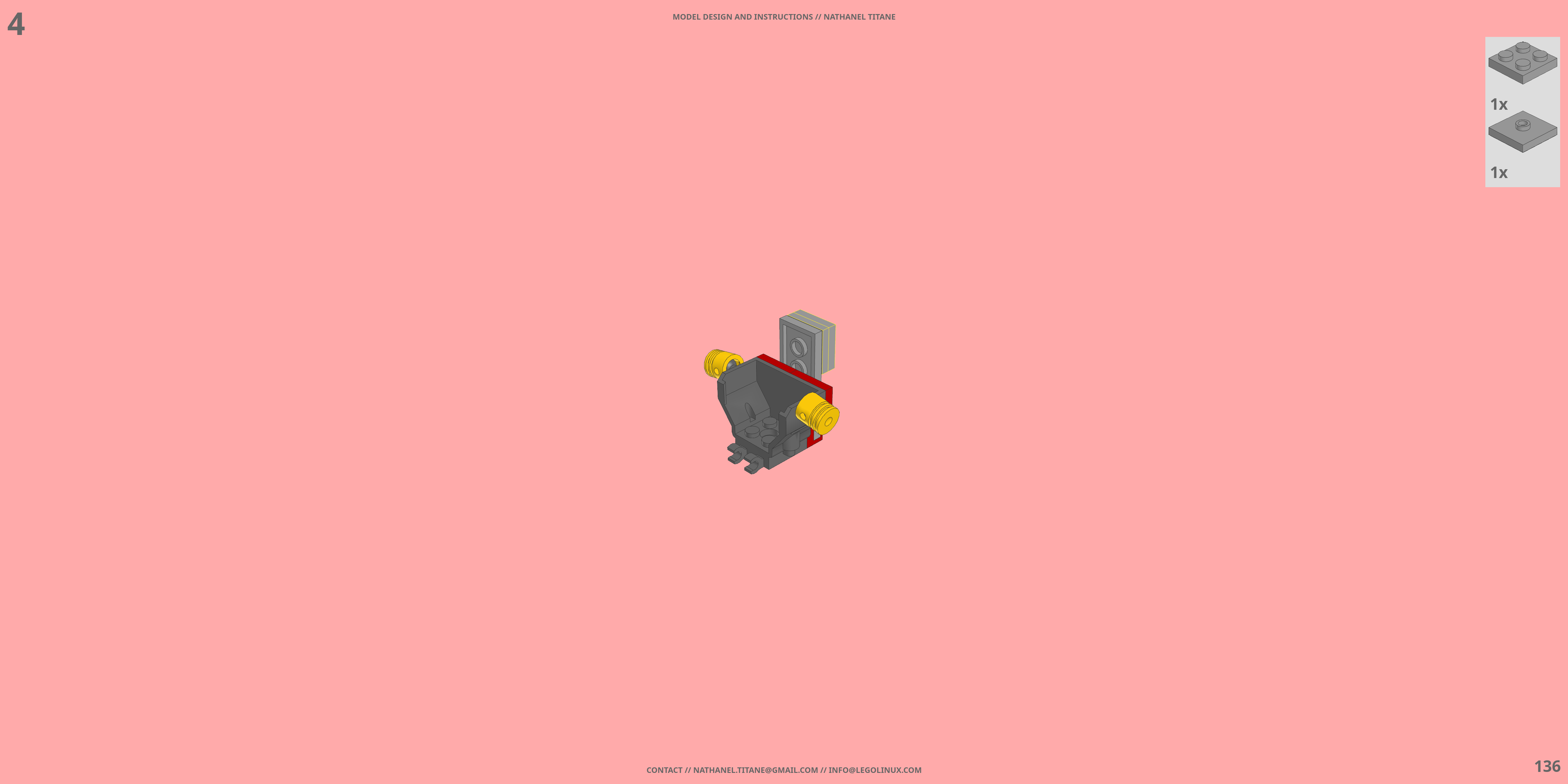 RX-78-2 GUNDAM LEGO® MOC - Instruction Sample - Page 5