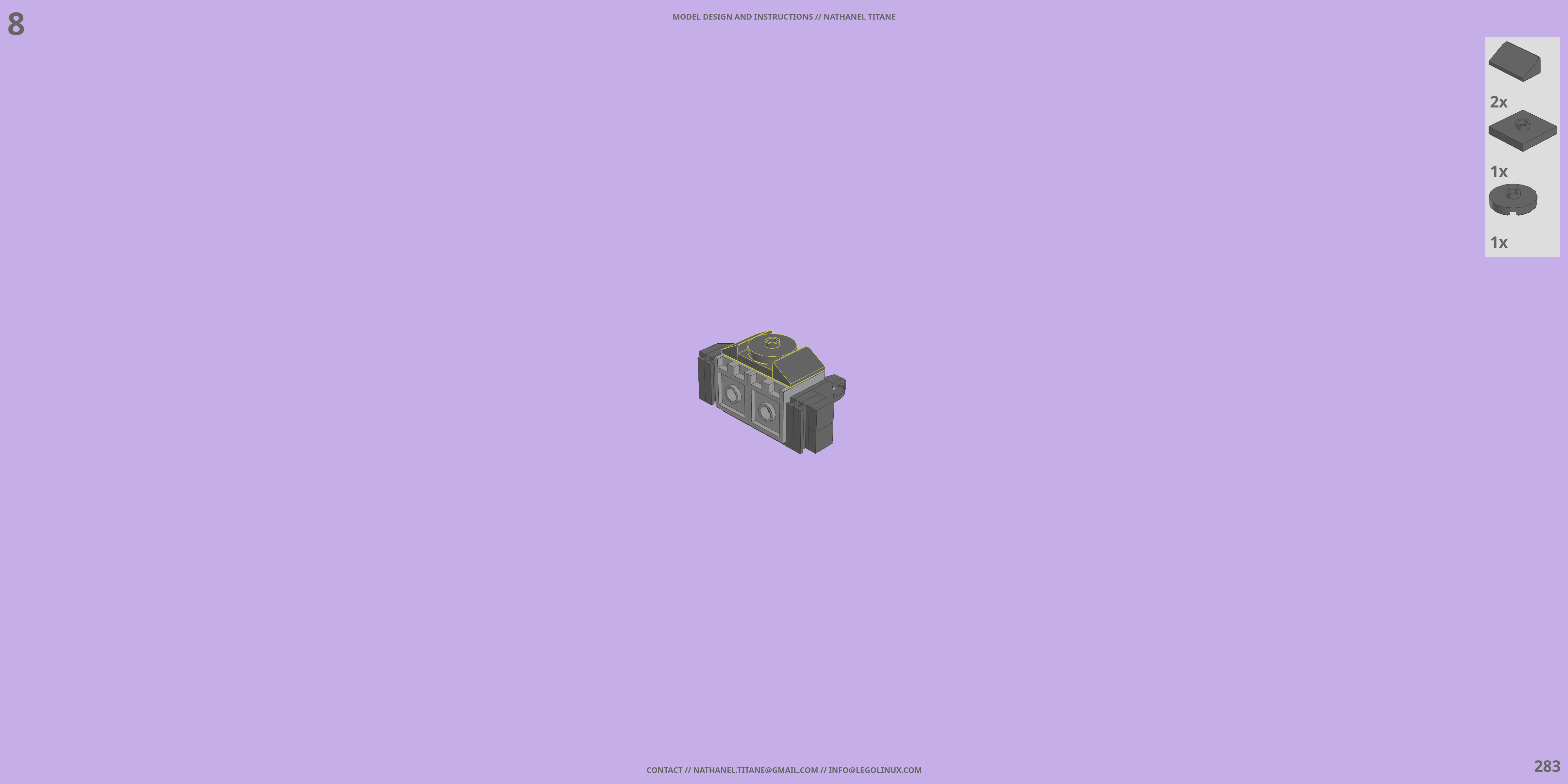 RX-78-2 GUNDAM LEGO® MOC - Instruction Sample - Page 6